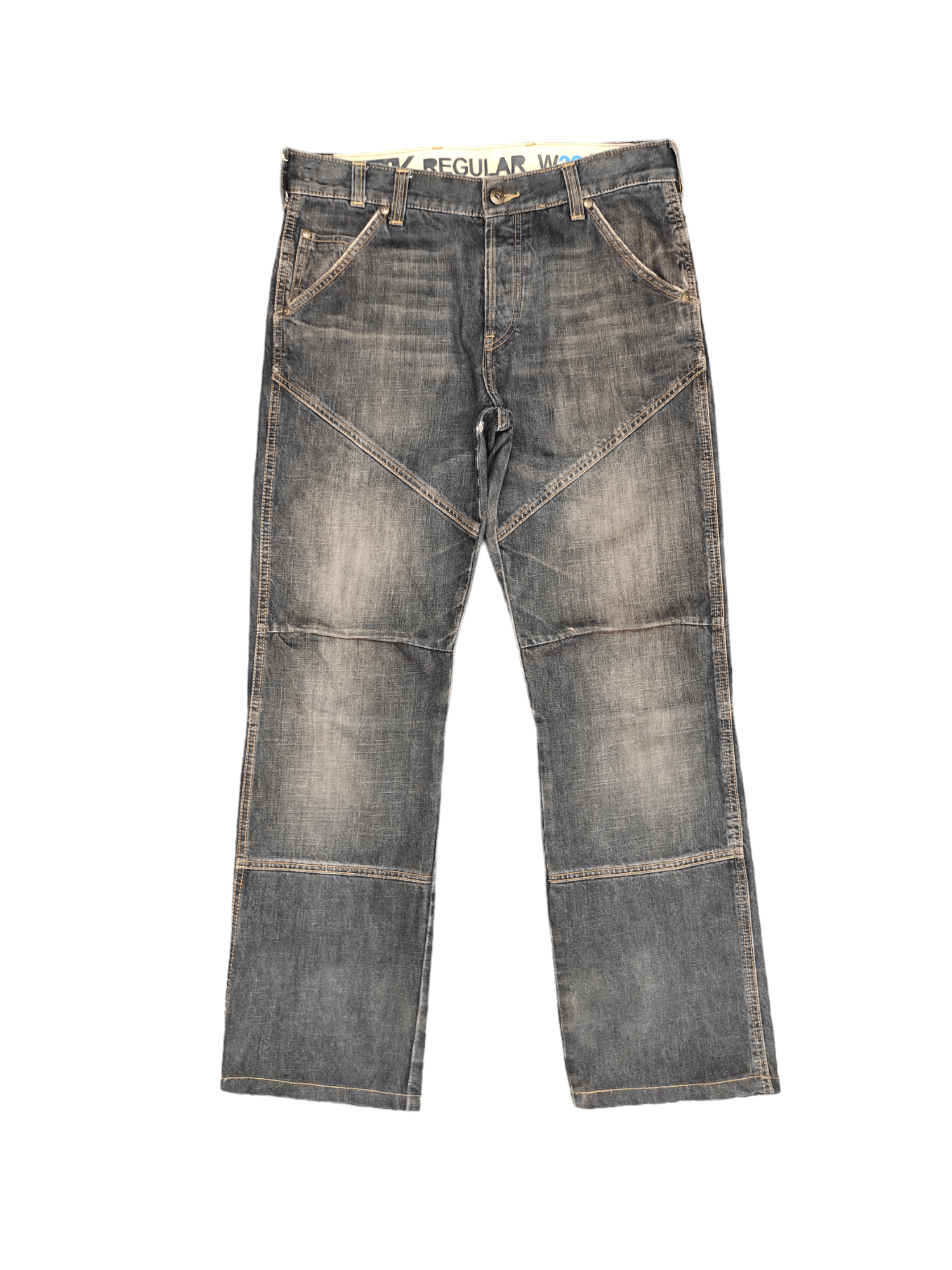 FCUK Vintage Fcuk Cut & Sew Denim Jean Regular Streetwear Y2k Size US 32 / EU 48 - 1 Thumbnail