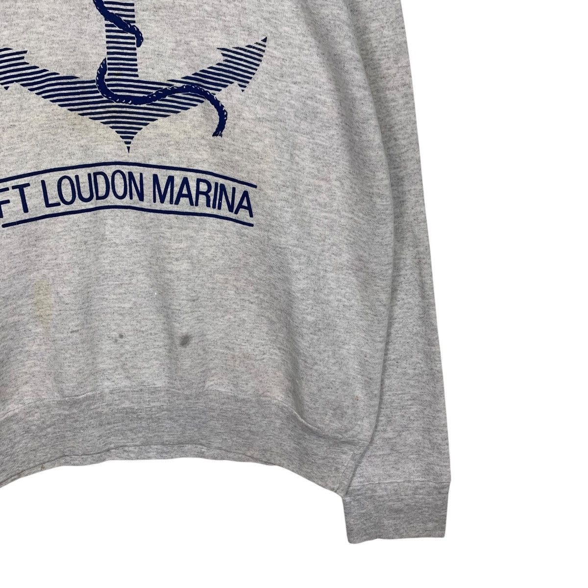 Vintage 90s ONEITA Made In Usa Sweatshirt Ft Loudon Marina #1975-C86 Size US XL / EU 56 / 4 - 4 Thumbnail