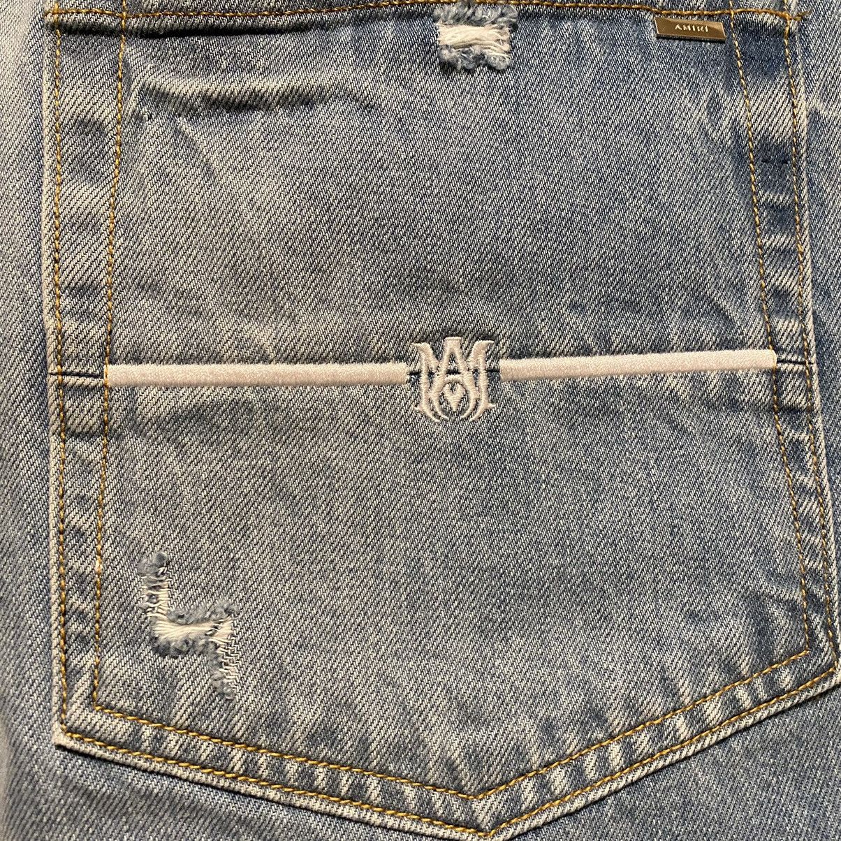 Amiri Amiri Straight Leg Aloha Patch Jeans Blue Size US 38 / EU 54 - 3 Thumbnail