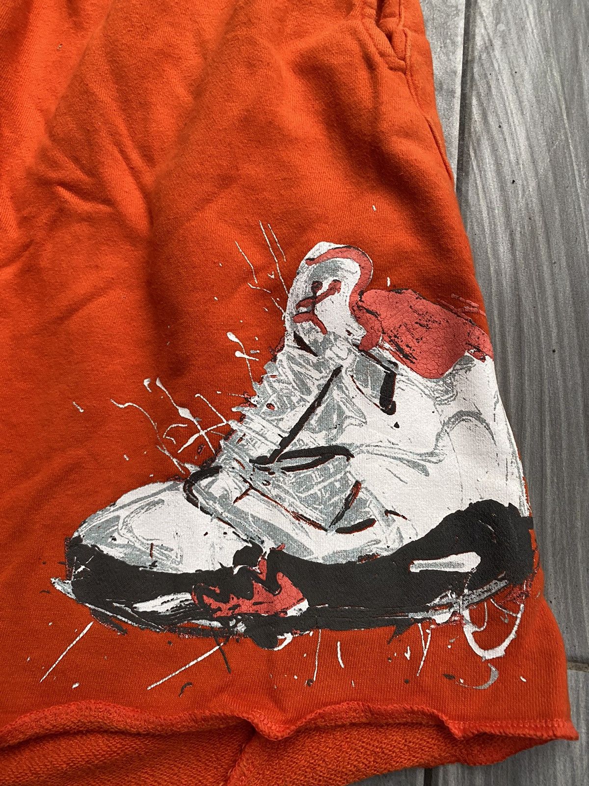 Nike × Vintage Vintage nike x dave white air jordan paint art short Size US 34 / EU 50 - 2 Thumbnail
