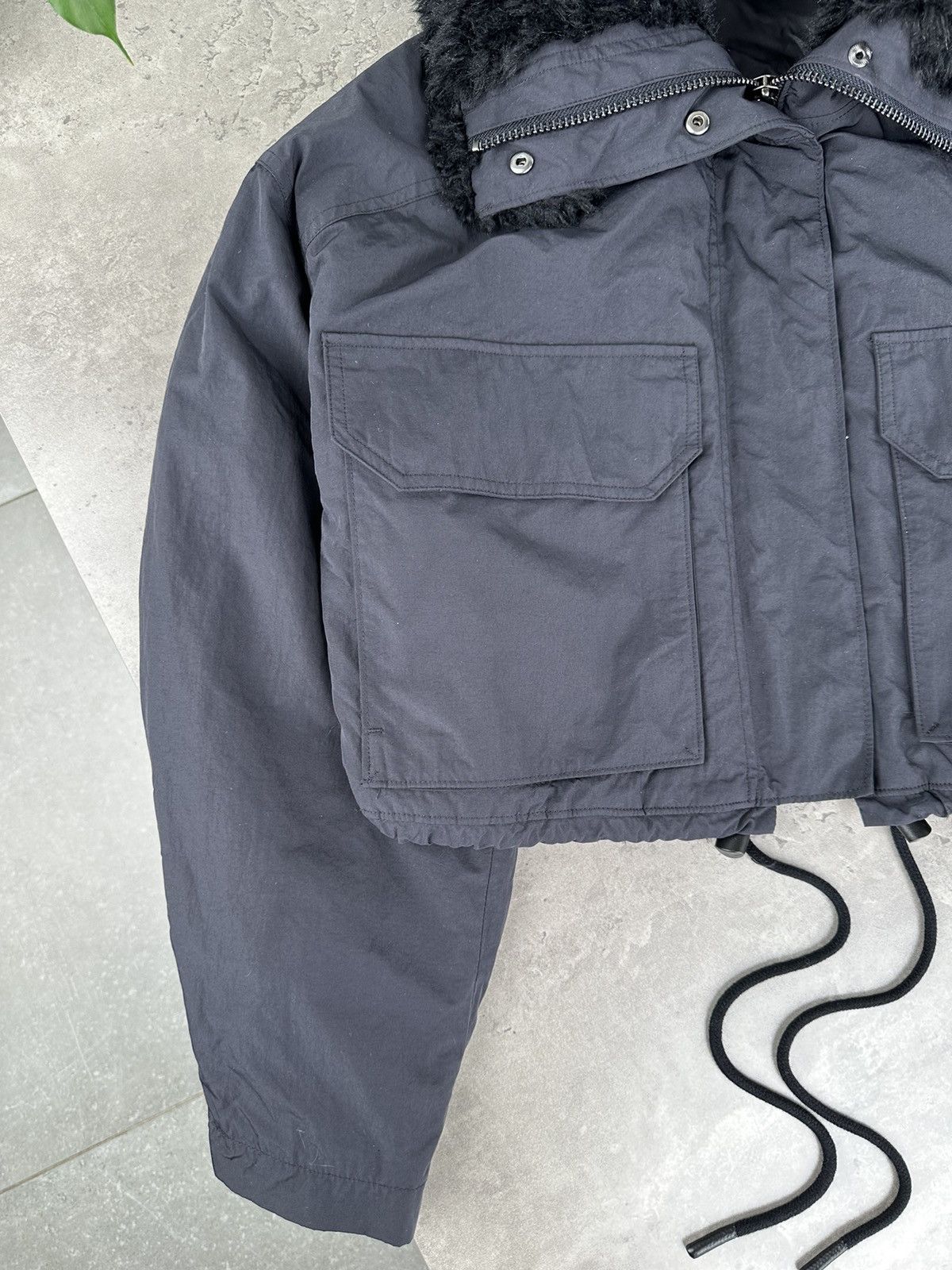 Japanese Brand & Other Stories Cropped Jacket With Big Pockets Size XS / US 0-2 / IT 36-38 - 4 Thumbnail