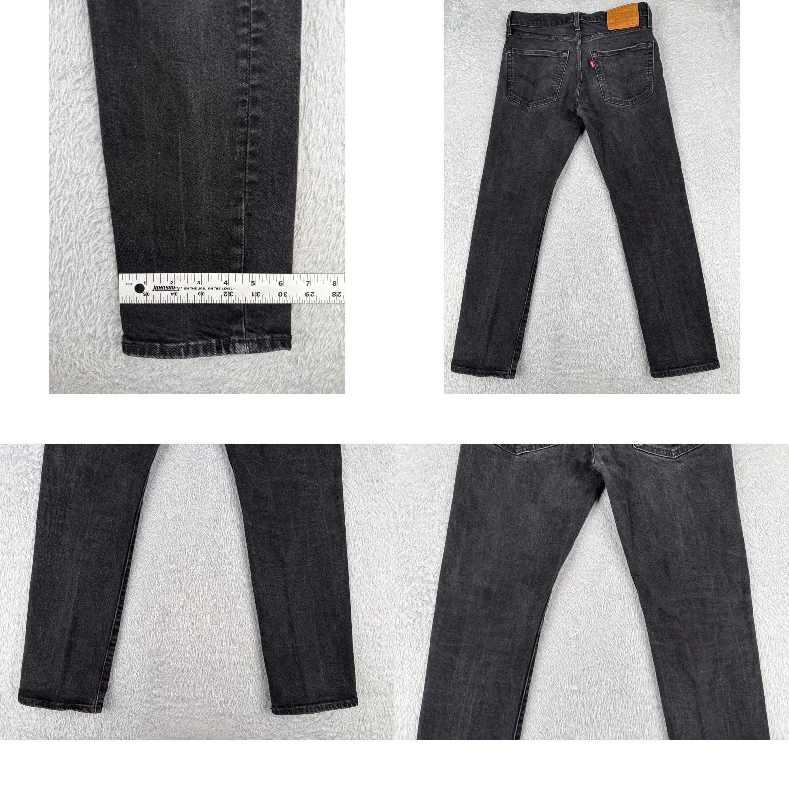 Levi's Levi's 502 Jeans Mens 30 Black Denim Straight Regular 5-Pocket Design Zip Inseam 27in Cotton Blend Vintage No Size US 30 / EU 46 - 10 Thumbnail