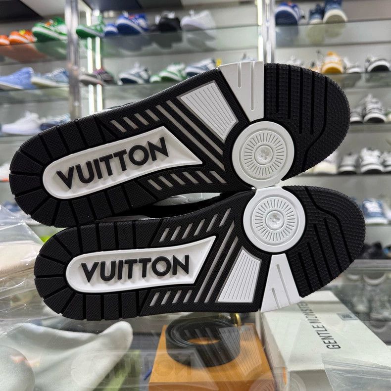 Louis Vuitton LOUIS VUITTON LV TRAINER Sneakers Black White-2506 Size US 8.5 / EU 41-42 - 6 Thumbnail