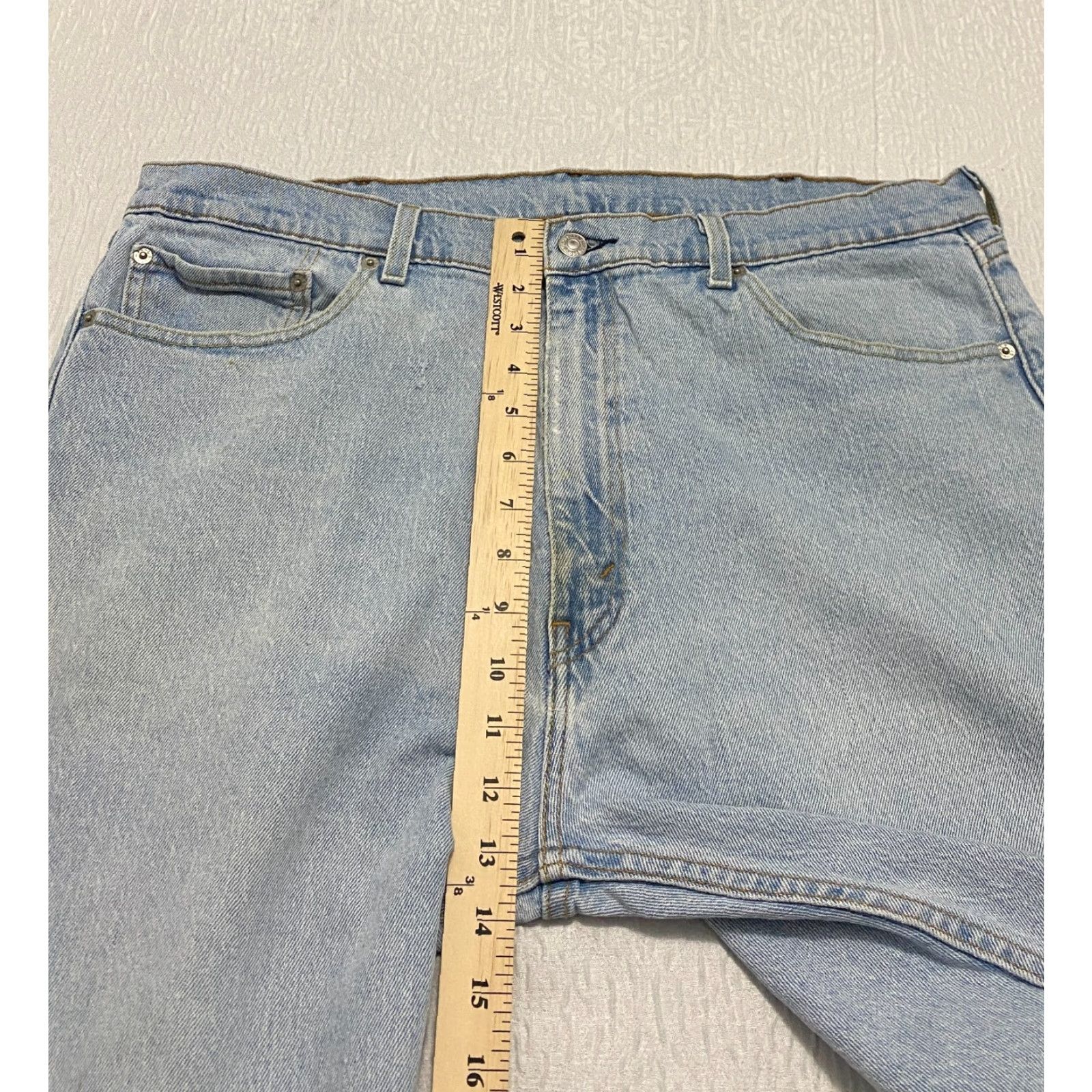 Levi's Levis 505 Regular Fit Mens Jeans Size 40×29 Blue Denim Light Wash Size US 40 / EU 56 - 7 Thumbnail