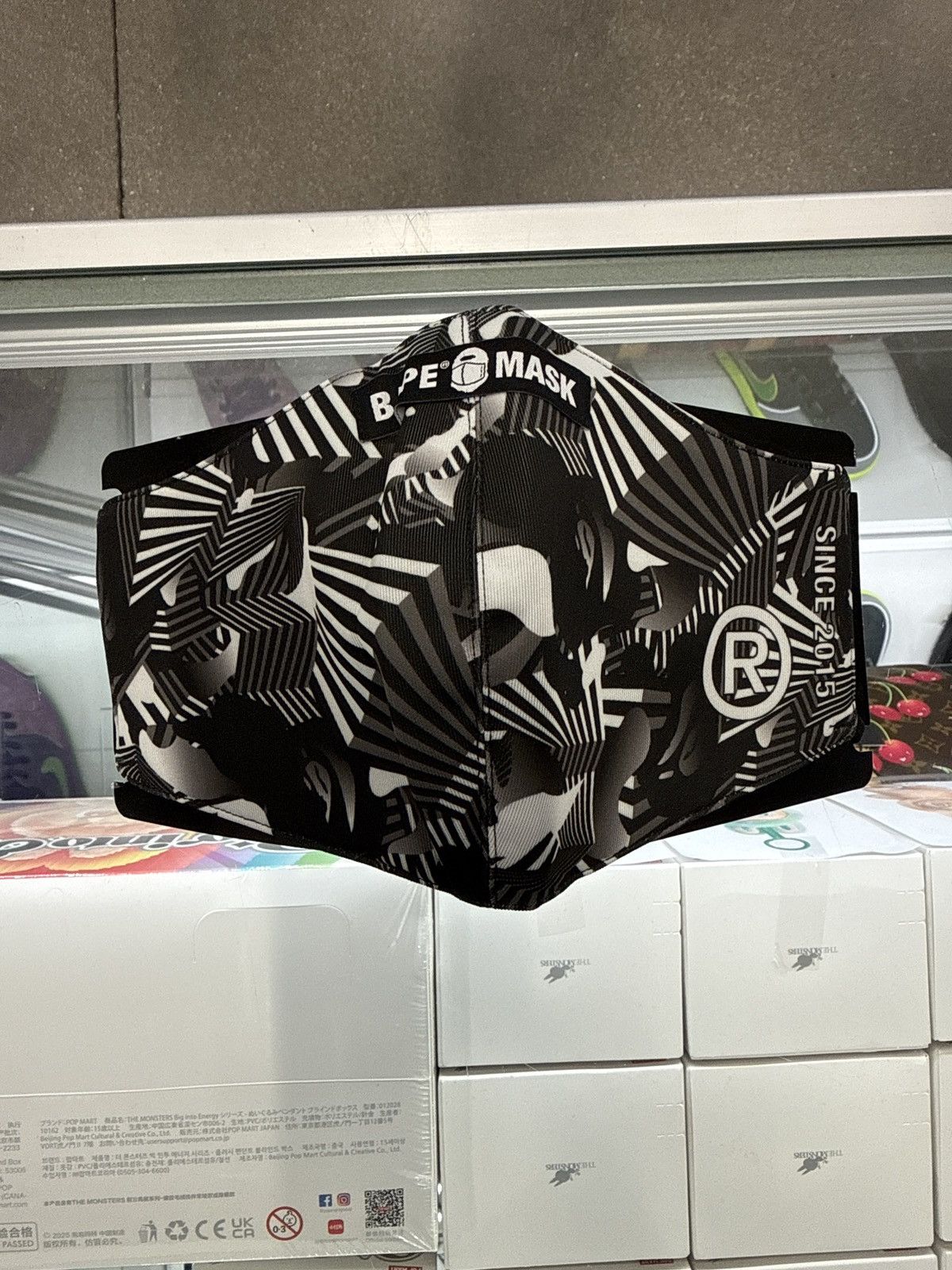 Bape BAPE DAZZLE CAMO MASK BLACK Size ONE SIZE - 1 Thumbnail