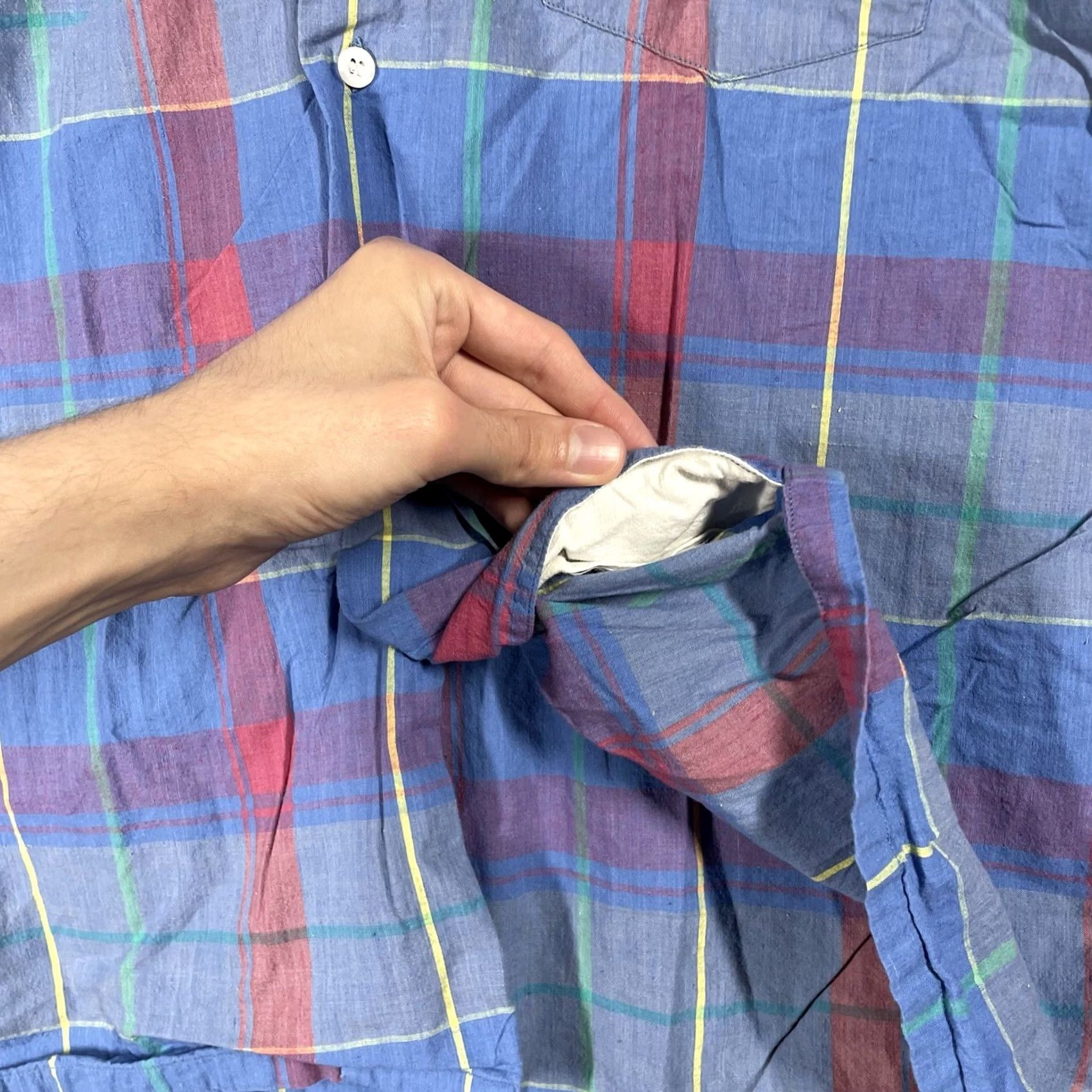 Jos. A. Bank VINTAGE Jos. A Bank Shirt Men Size Medium Loop Collar Plaid 60s 70s India Size US M / EU 48-50 / 2 - 5 Thumbnail