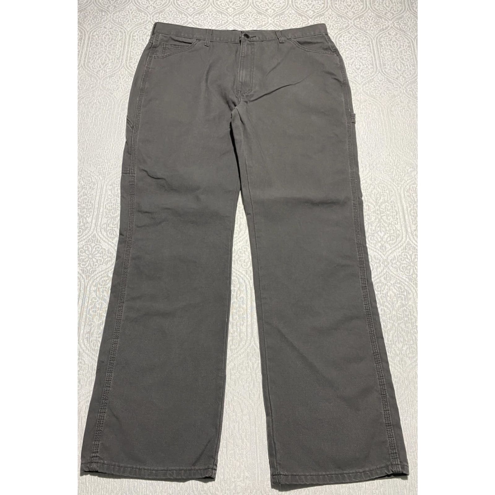 Dickies Dickies Pants Mens 38x34 Gray Utility Straight Leg Workwear Outdoor Durable Size US 38 / EU 54 - 3 Thumbnail