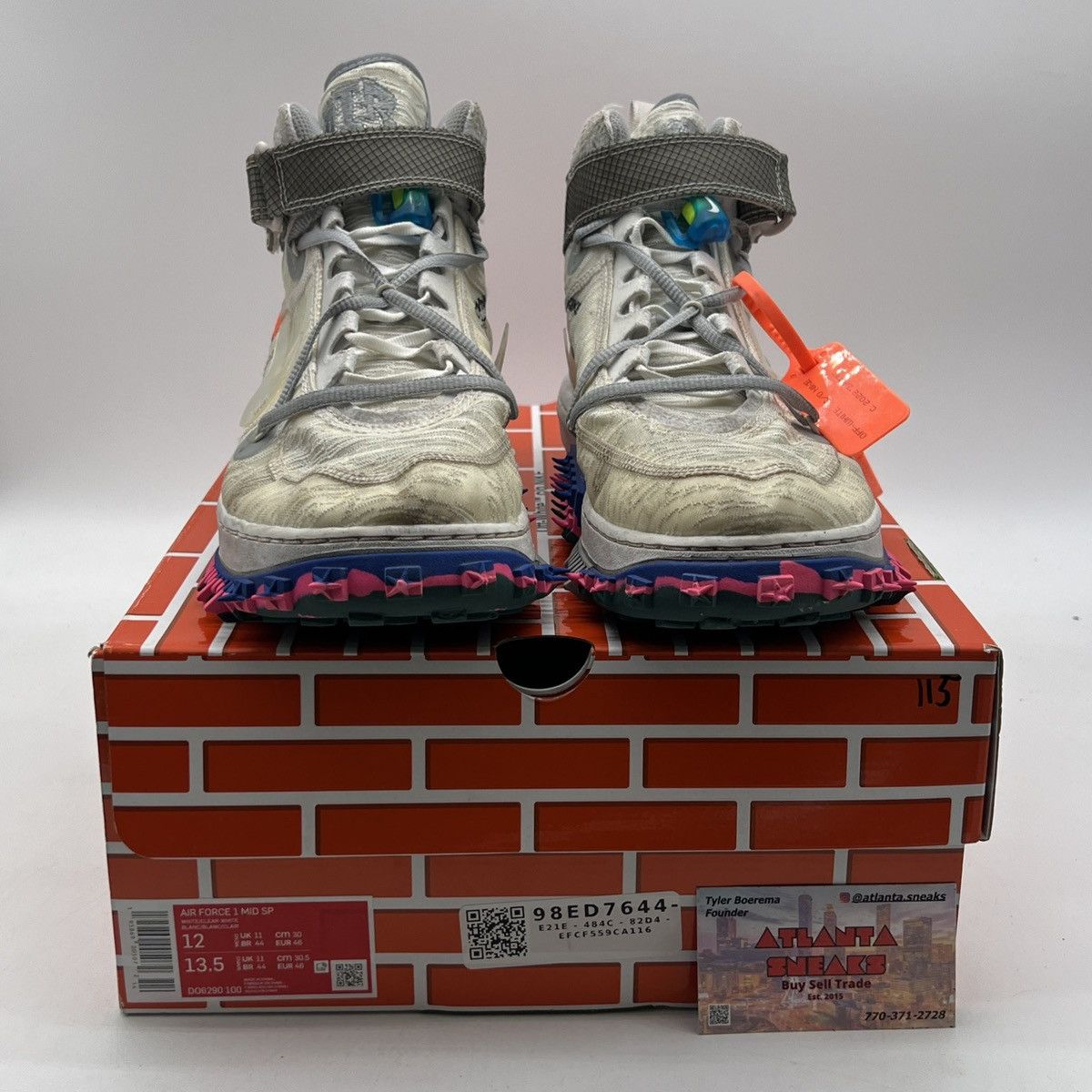 Nike Off white x Air Force 1 white Size US 12 / EU 45 - 2 Thumbnail