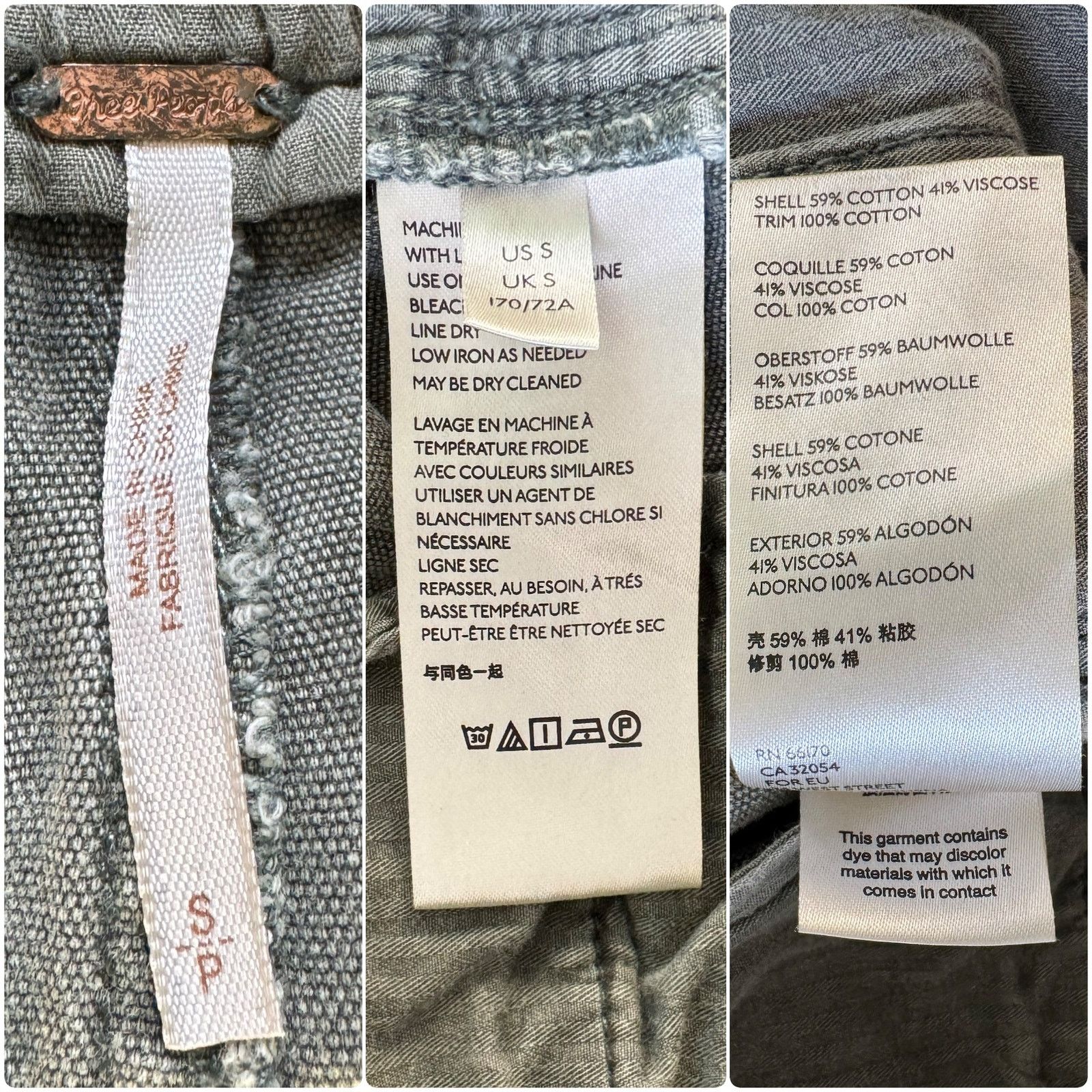 Free People Free People Light Gray Margate Paper Bag Pleated Pants SP Size 28" / US 6 / IT 42 - 9 Thumbnail