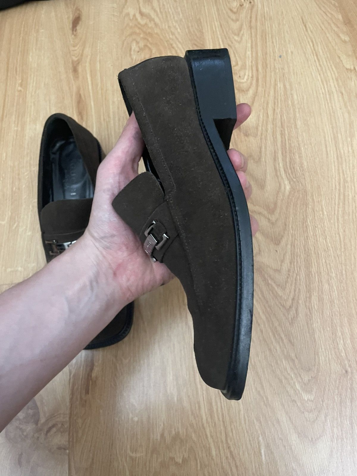 Prada Gucci Tom Ford velour leather loafers Size US 7 / IT 37 - 9 Thumbnail