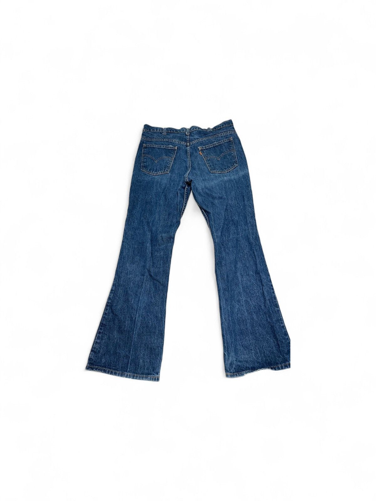 Levi's 1970s-1980s Orange Tab Levi Vintage Jeans 646 Bell Bottom. Size US 33 - 2 Thumbnail
