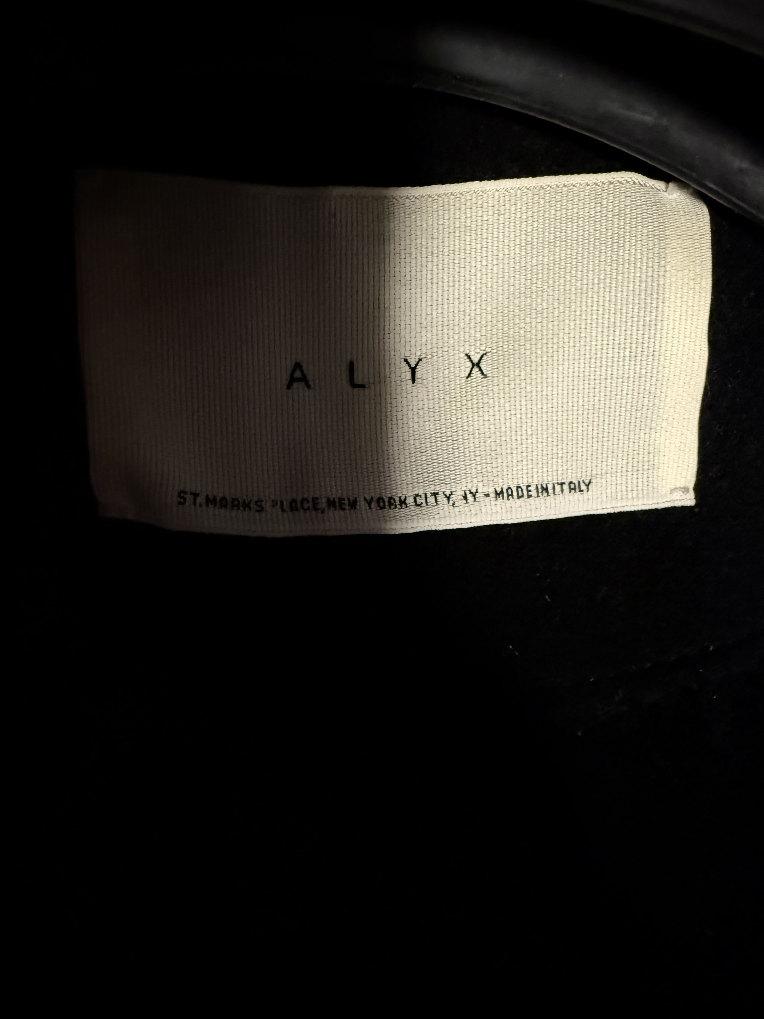 1017 ALYX 9SM Wool Overcoat - Frayed - Leather - Black - 46 Size US S / EU 44-46 / 1 - 5 Thumbnail