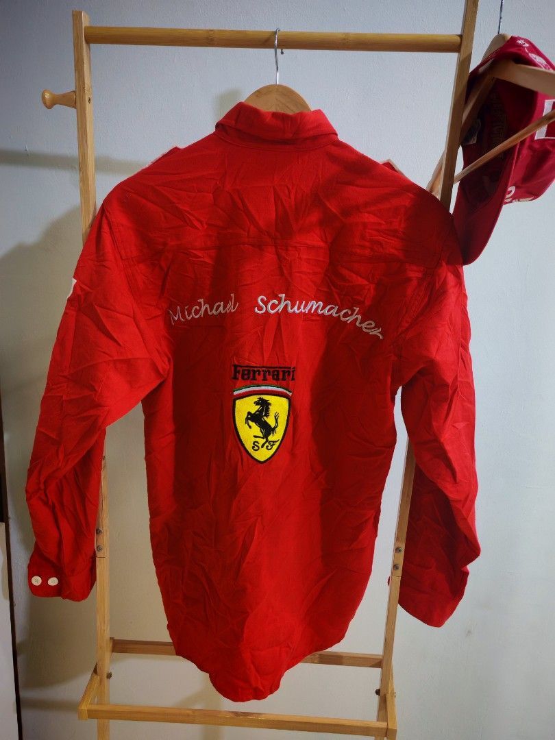 Ferrari Vintage 1996 Ferrari Schumacher F1 Marlboro Button Shirt Size US M / EU 48-50 / 2 - 5 Thumbnail