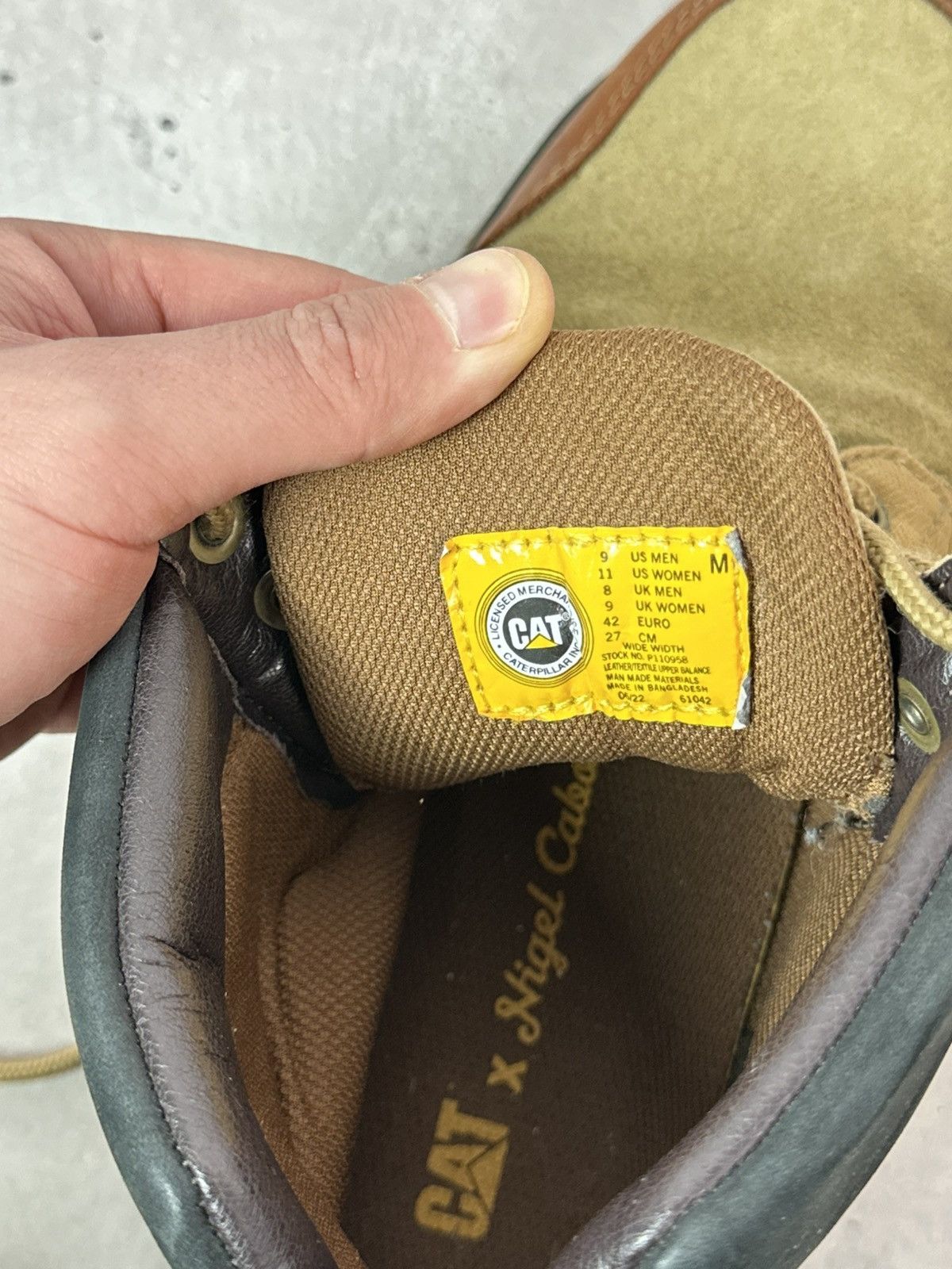 Nigel Cabourn Nigel Cabourn x Caterpillar Unisex leather Brown Utah Boots Size US 9.5 / EU 42-43 - 17 Thumbnail