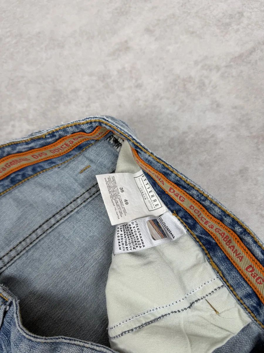 Dolce & Gabbana SS2006 Dolce & Gabbana Blue Distressed Contemporary Denim Jeans Size US 32 / EU 48 - 10 Thumbnail