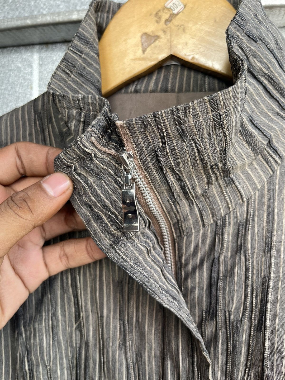 Issey Miyake carente pleated jacket /yohji/pleatsplease/cdg/prada/ Size M / US 6-8 / IT 42-44 - 7 Thumbnail
