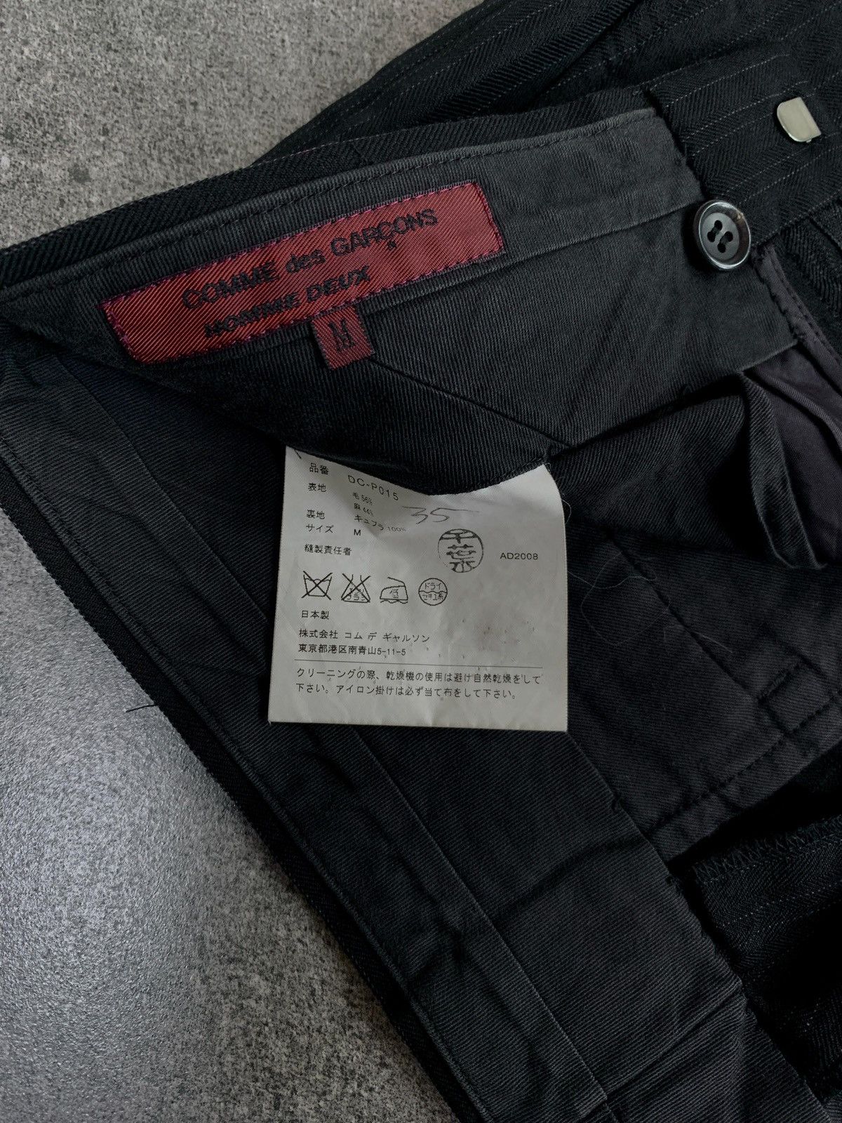 Comme des Garcons Homme Deux FREE TAX. Striped Linen Blend Trousers - 30” Size US 30 / EU 46 - 8 Thumbnail