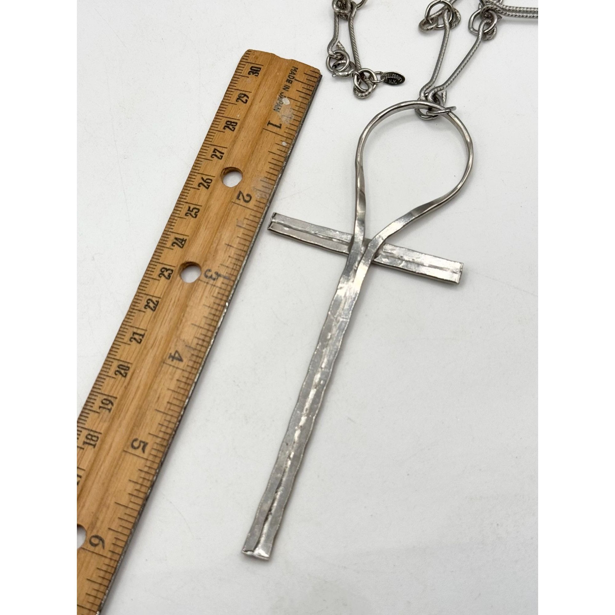 Vintage Vintage Celebrity NY Big Pharaoh Large Ankh 70s Pendant Neck Size ONE SIZE - 5 Thumbnail