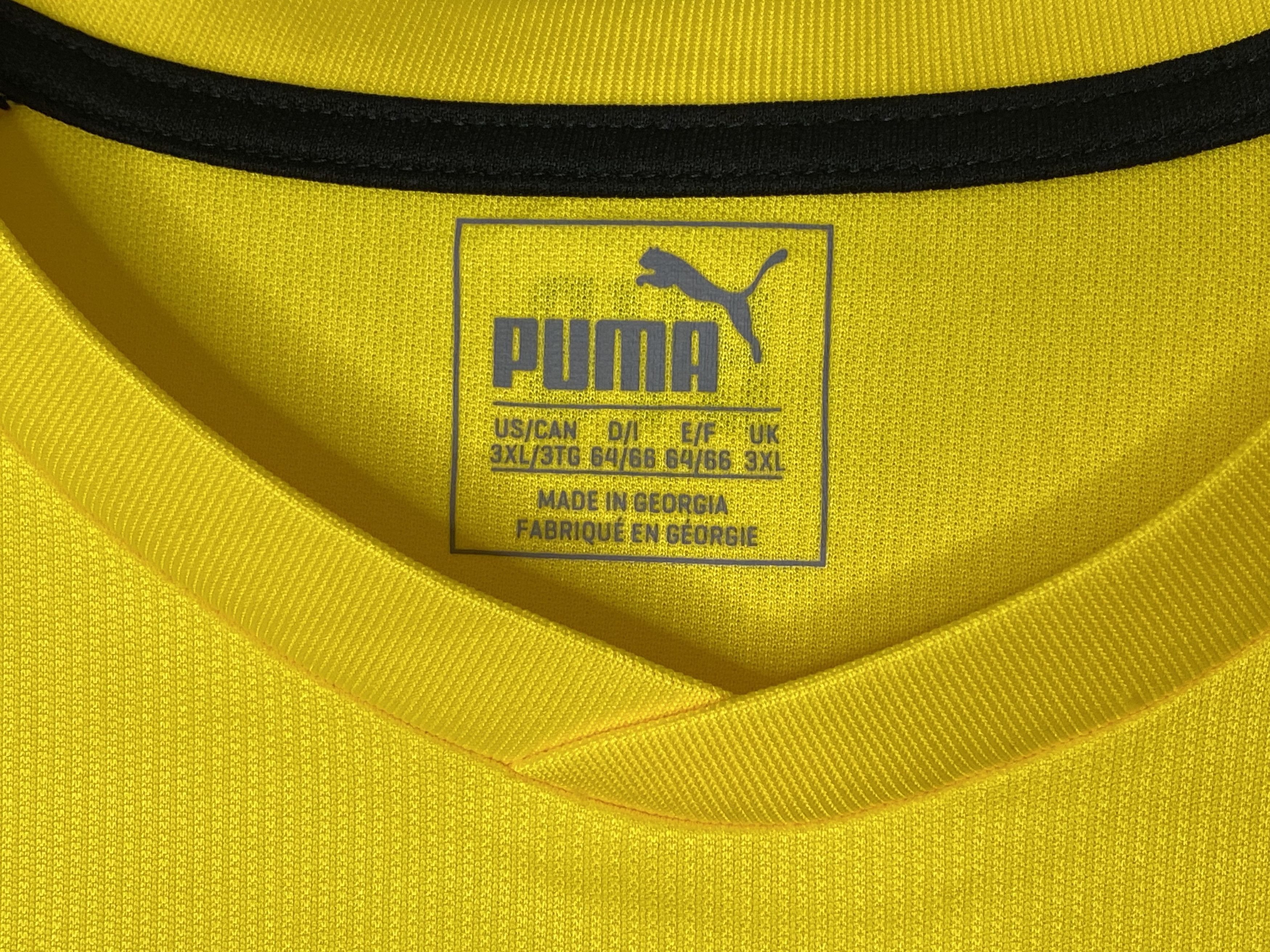Puma BORUSSIA DORTMUND 2017-18 HOME FOOTBALL SHIRT SOCCER JERSEY Size US XXL / EU 58 / 5 - 6 Thumbnail