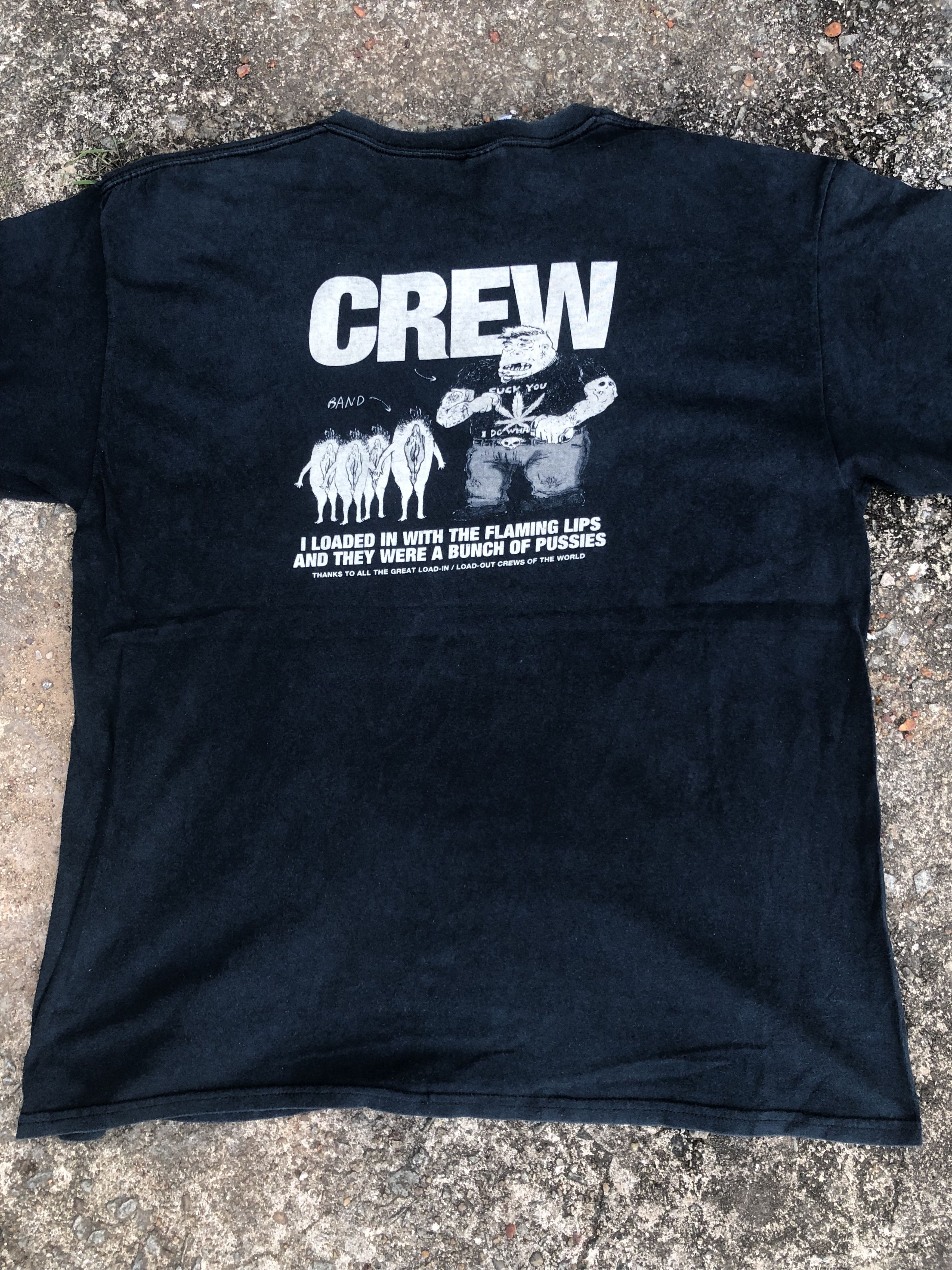Band Tees 🔥Vtg 90s/early 2000 THE FLAMING LIPS Grunge Band T-Shirt Size US XL / EU 56 / 4 - 4 Thumbnail