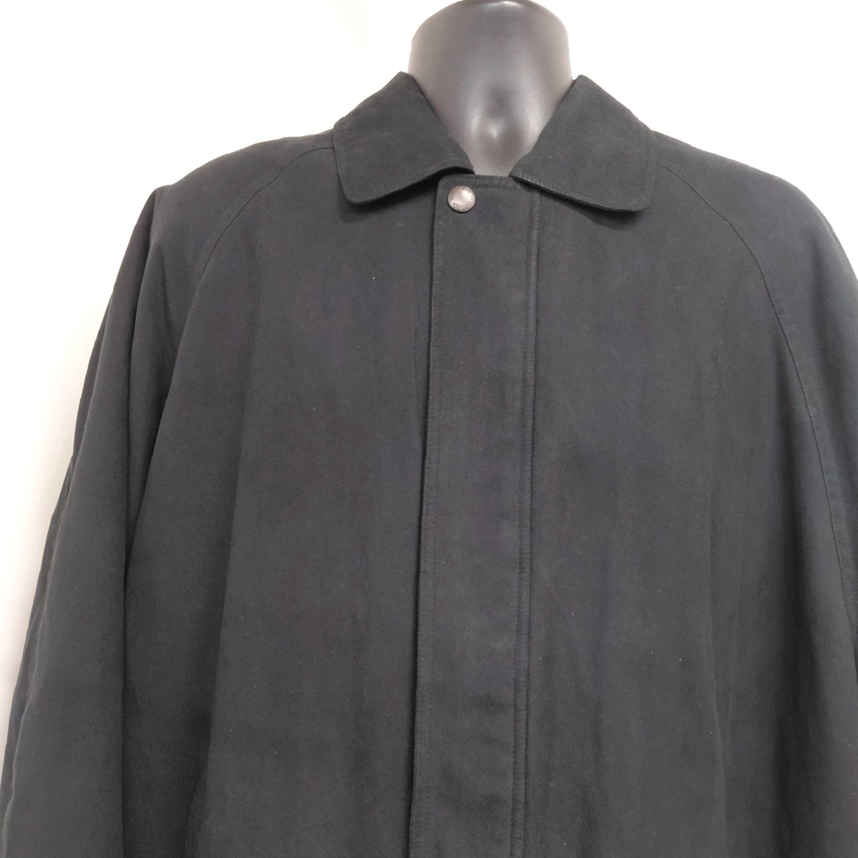 Vintage Trust USA Coat Jacket Mens 2XL Black Soft Shell Overcoat Quilted Lined Warm Size US XXL / EU 58 / 5 - 4 Thumbnail