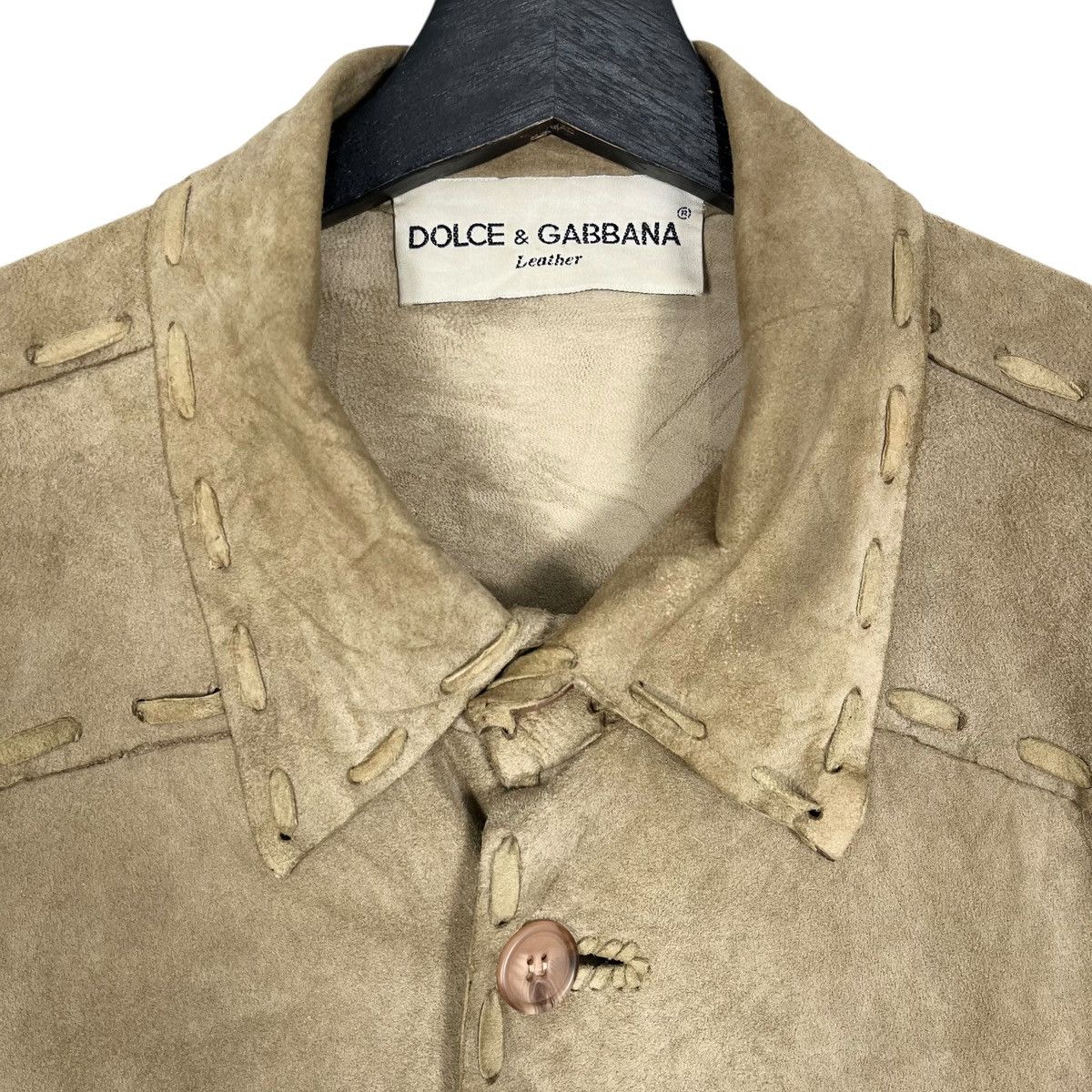 Dolce & Gabbana Dolce & Gabbana Oversize Leather Shirt Size XL / US 12-14 / IT 48-50 - 5 Thumbnail