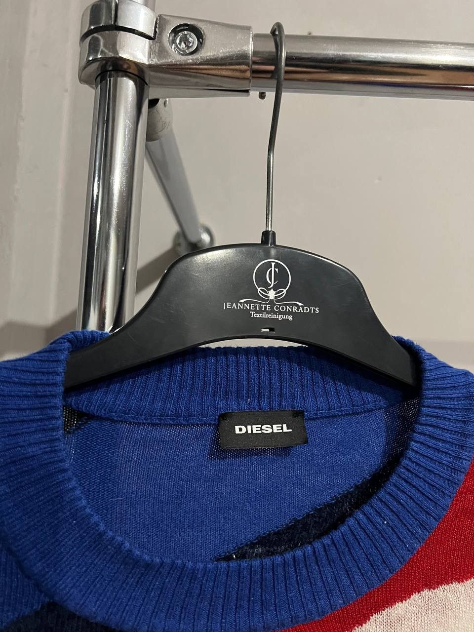 Diesel DIESEL ABSTRACT MENS COLORFUL KNIT FASHION CRAZY SWEATER L Size US L / EU 52-54 / 3 - 6 Thumbnail