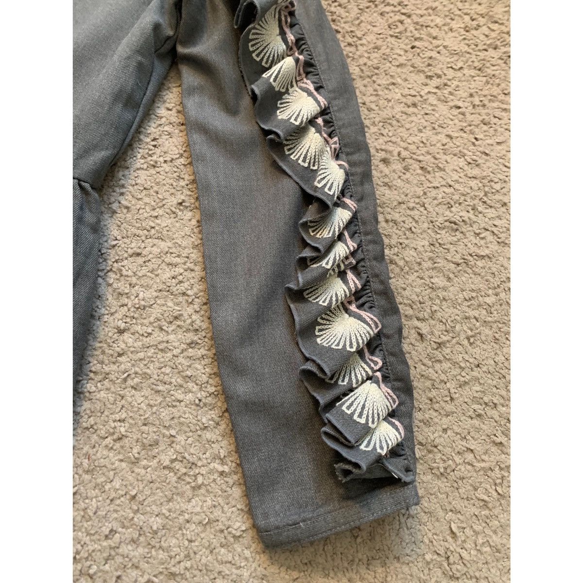 Other CARREMENT BEAU GIRL GREY RIFFLE DRESS Size XS / US 0-2 / IT 36-38 - 10 Thumbnail