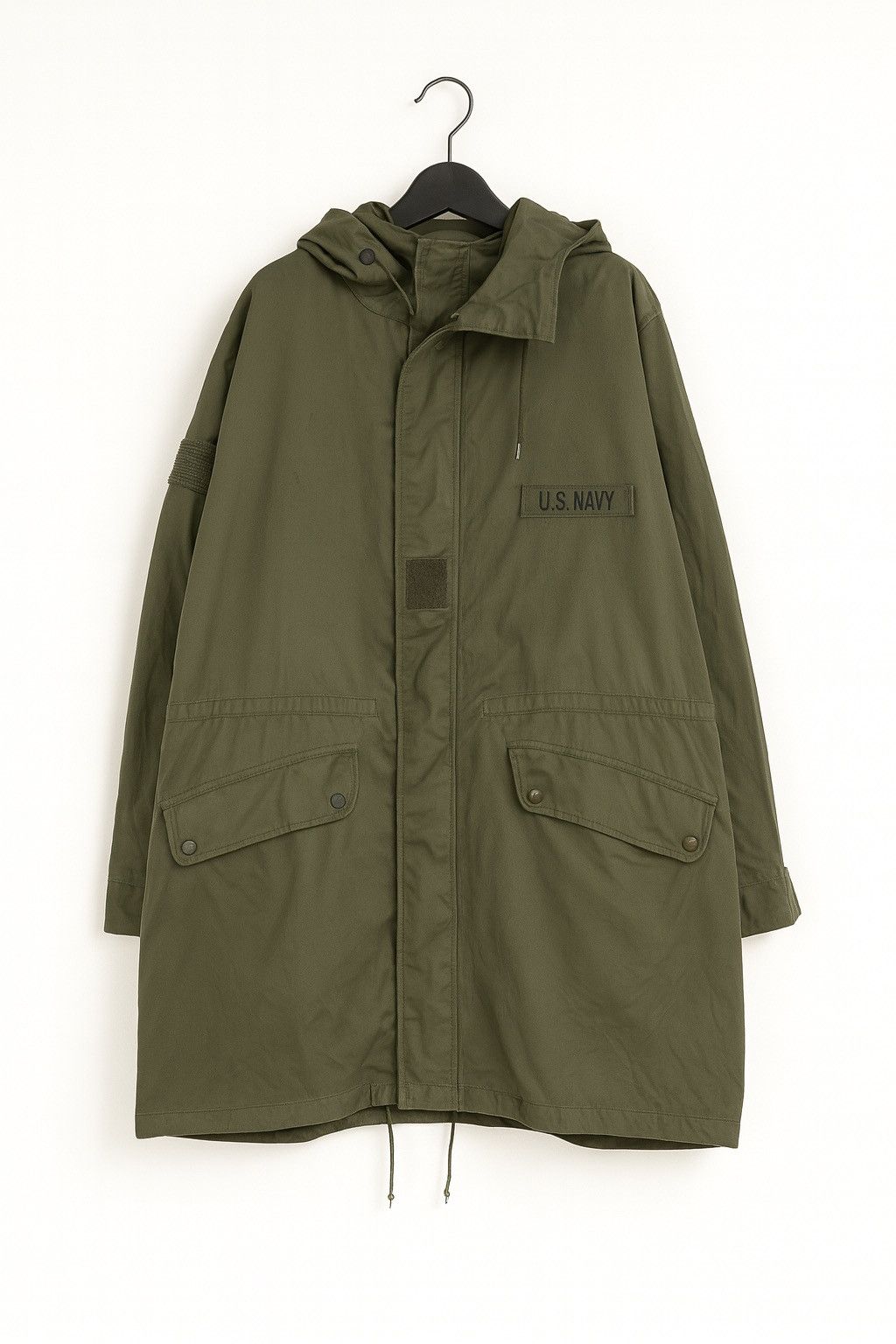 Vintage Vintage 1981 SOCOVET U.S. Navy Fishtail Parka – Olive Green Size US L / EU 52-54 / 3 - 1 Thumbnail