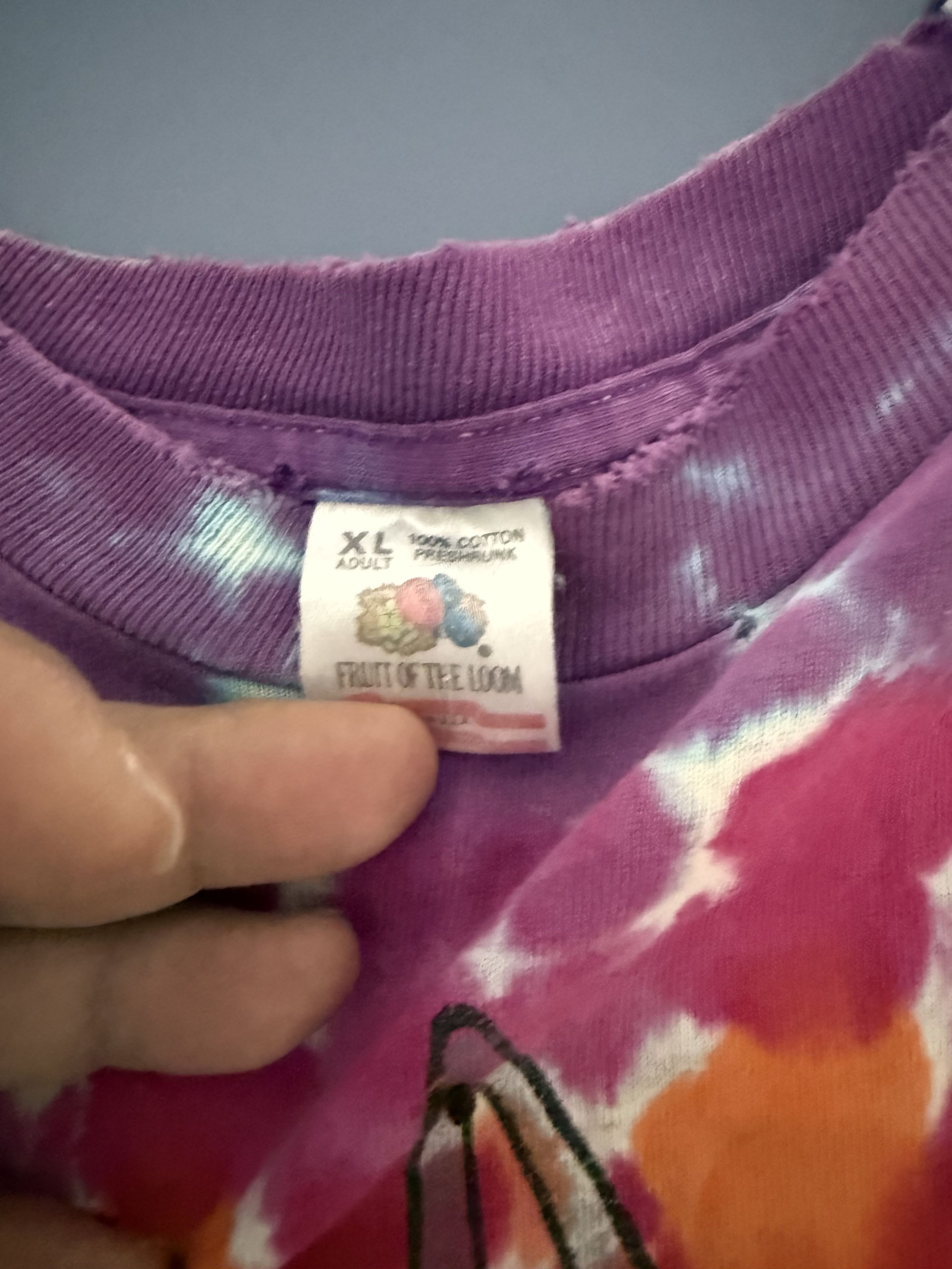 Fruit Of The Loom Shroomy toons very vintage early 90s late 80s distressed Size US XL / EU 56 / 4 - 6 Thumbnail