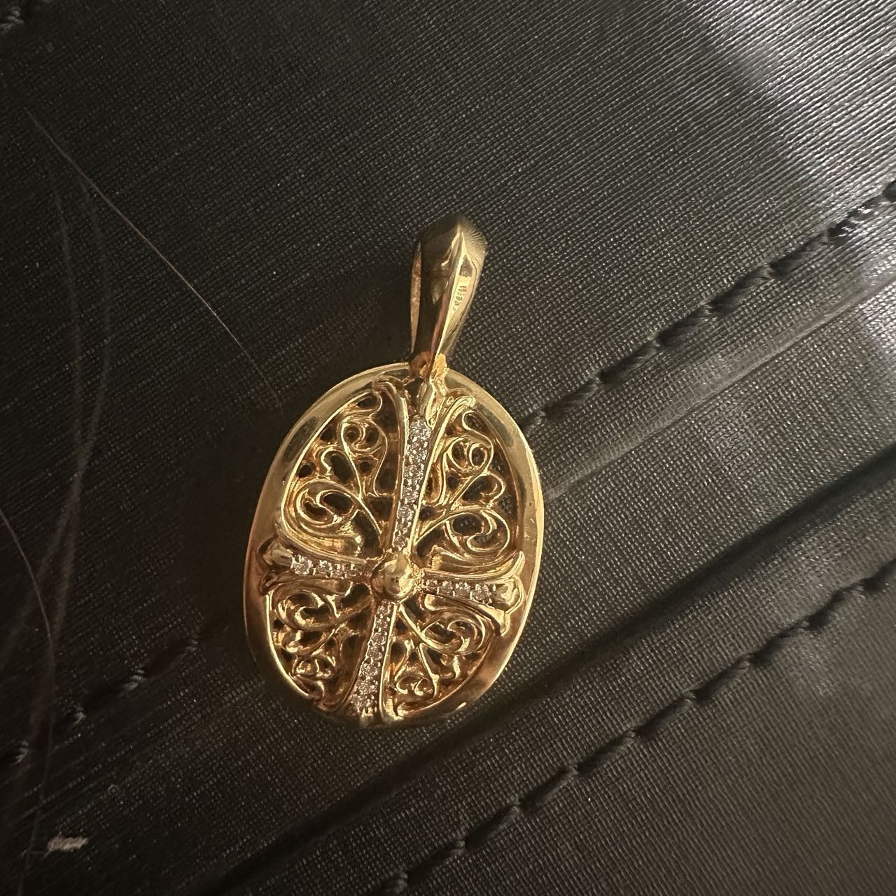 Chrome Hearts Chrome Hearts 22K Gold Diamonds Keeper Cross Necklace Charm Size ONE SIZE - 7 Thumbnail