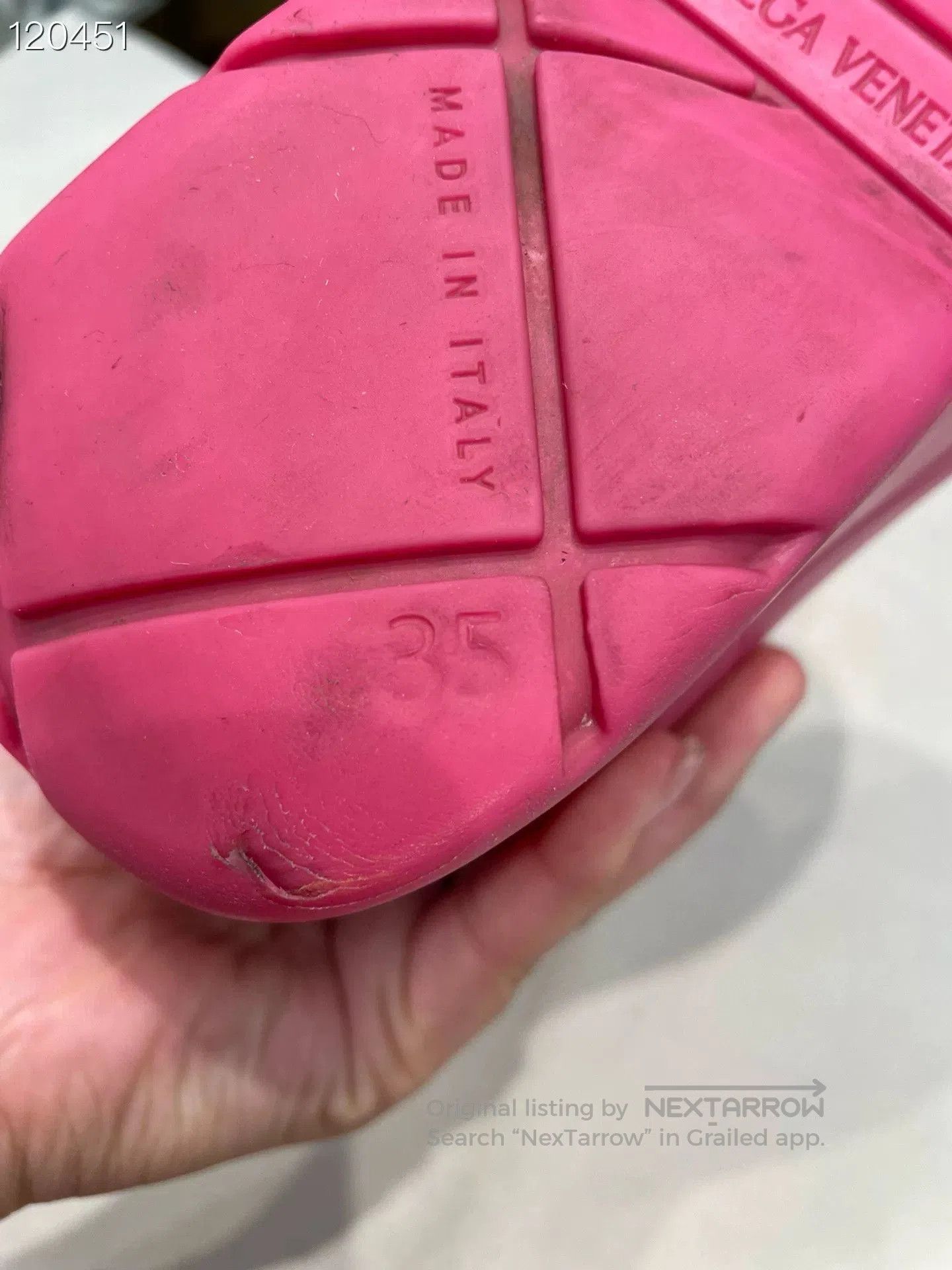 Bottega Veneta BV 079572 v571 Pink Thick. Size US 4 / IT 34 - 6 Thumbnail