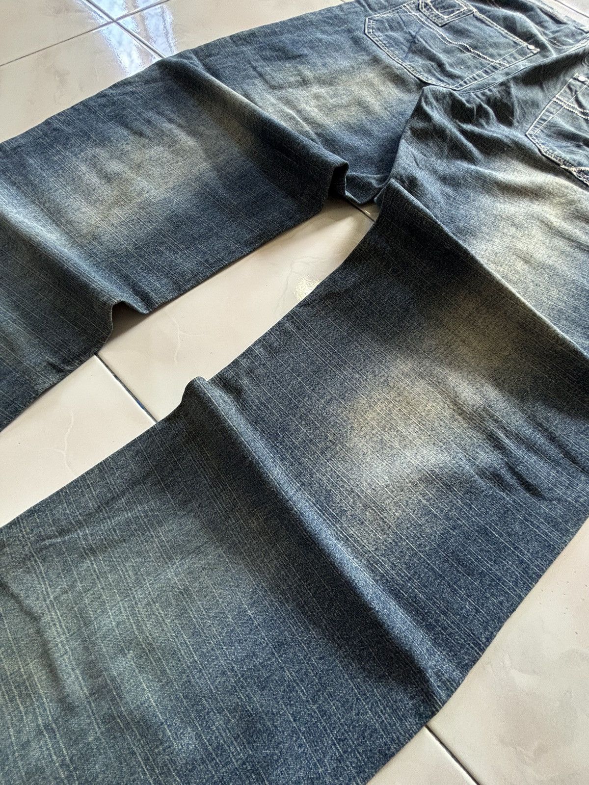 Pelle Pelle Pelle Pelle Mud Wash Baggy Patchwork Denim Jeans Size US 32 / EU 48 - 17 Thumbnail