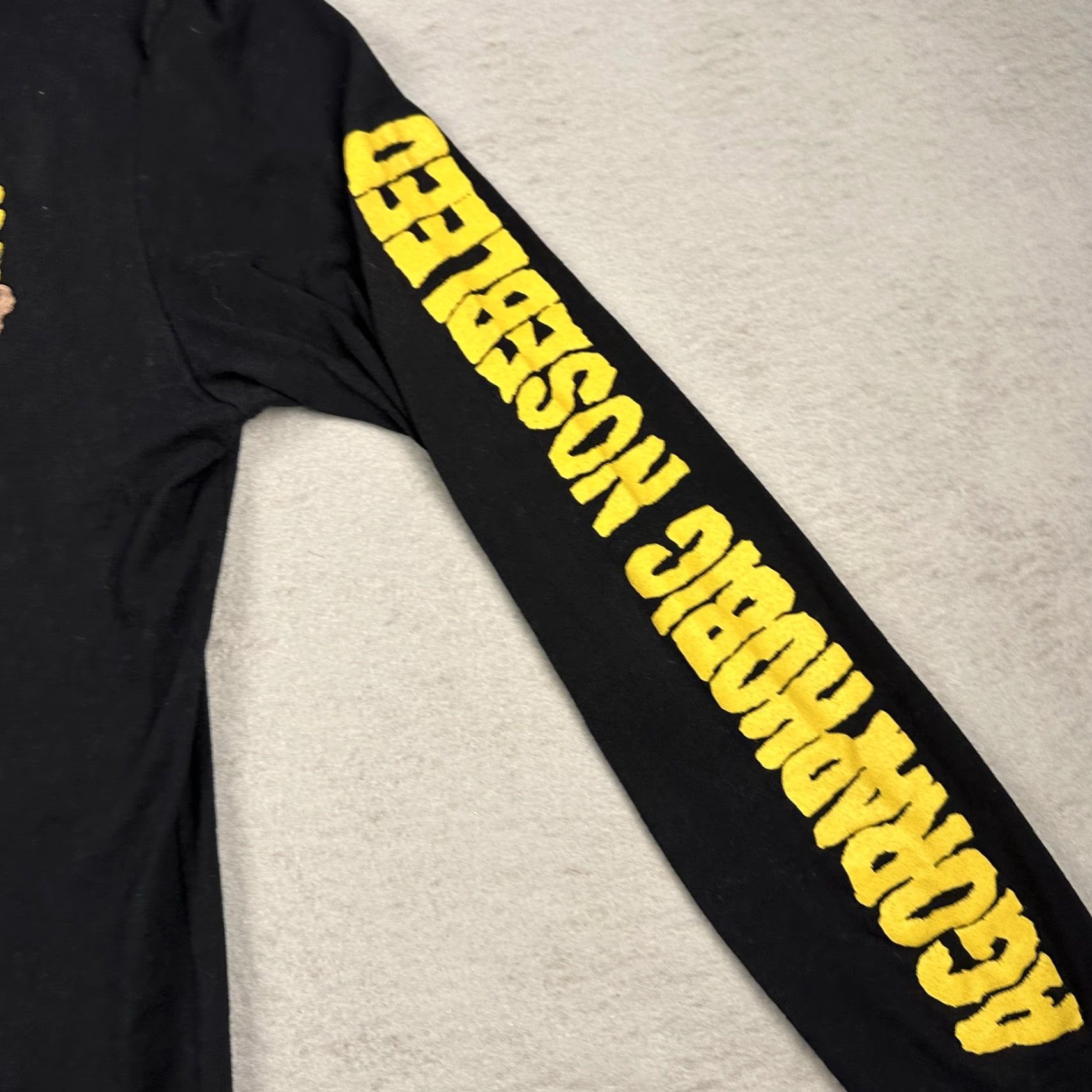 Vintage VINTAGE Agoraphobic Nosebleed Shirt Mens Small Black Long Sleeve Band Graphic Metal Size US M / EU 48-50 / 2 - 6 Thumbnail