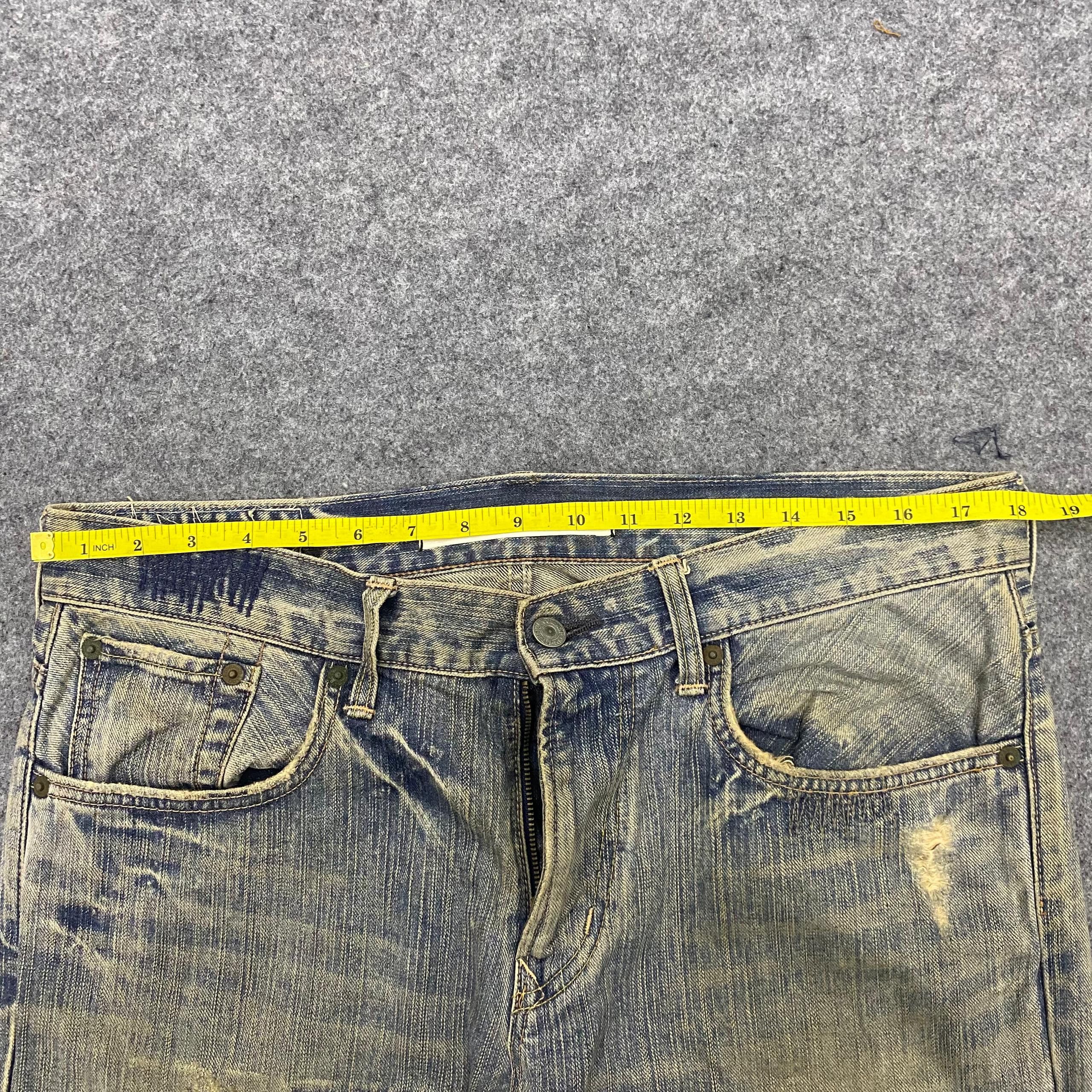 Edwin 💥Flare💥Vintage Edwin Exclusive Vintage Distressed Denim Size US 36 / EU 52 - 4 Thumbnail