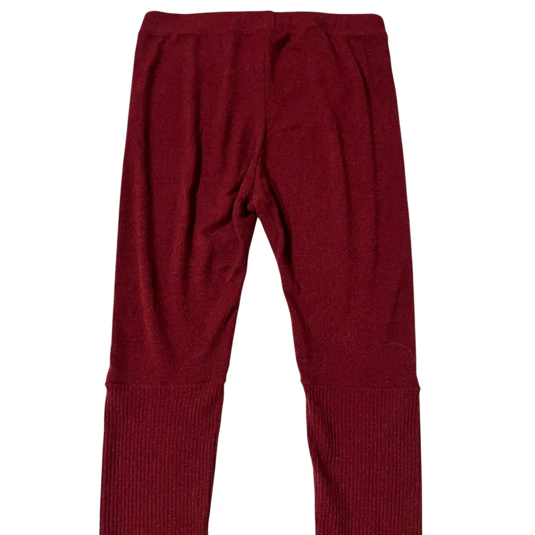 Free People Free People Intimately Sweatpants Knit Pants Burgundy Red L Women’s Pull On Skinny Full Length Lounge Size L / US 10 / IT 46 - 2 Thumbnail