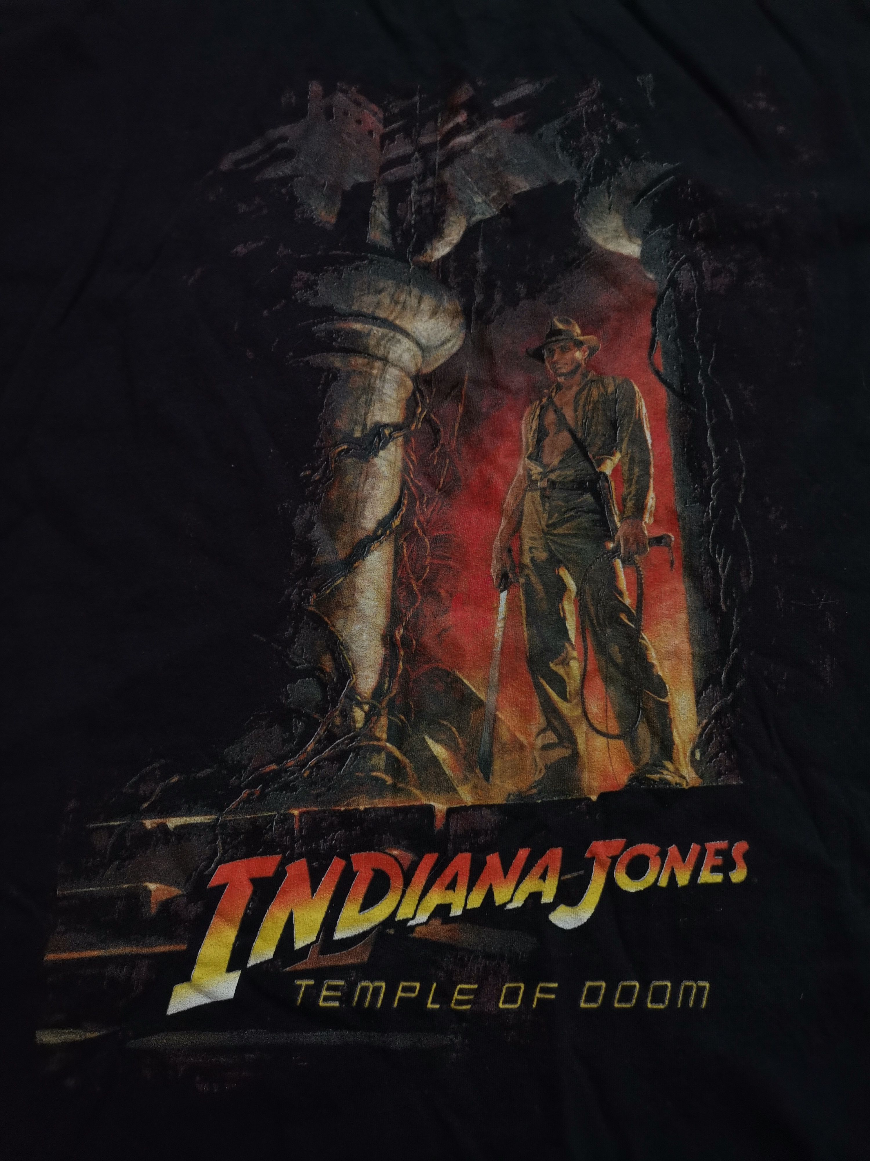 Vintage Indiana Jones Temple of Doom Tee Size US XL / EU 56 / 4 - 2 Thumbnail
