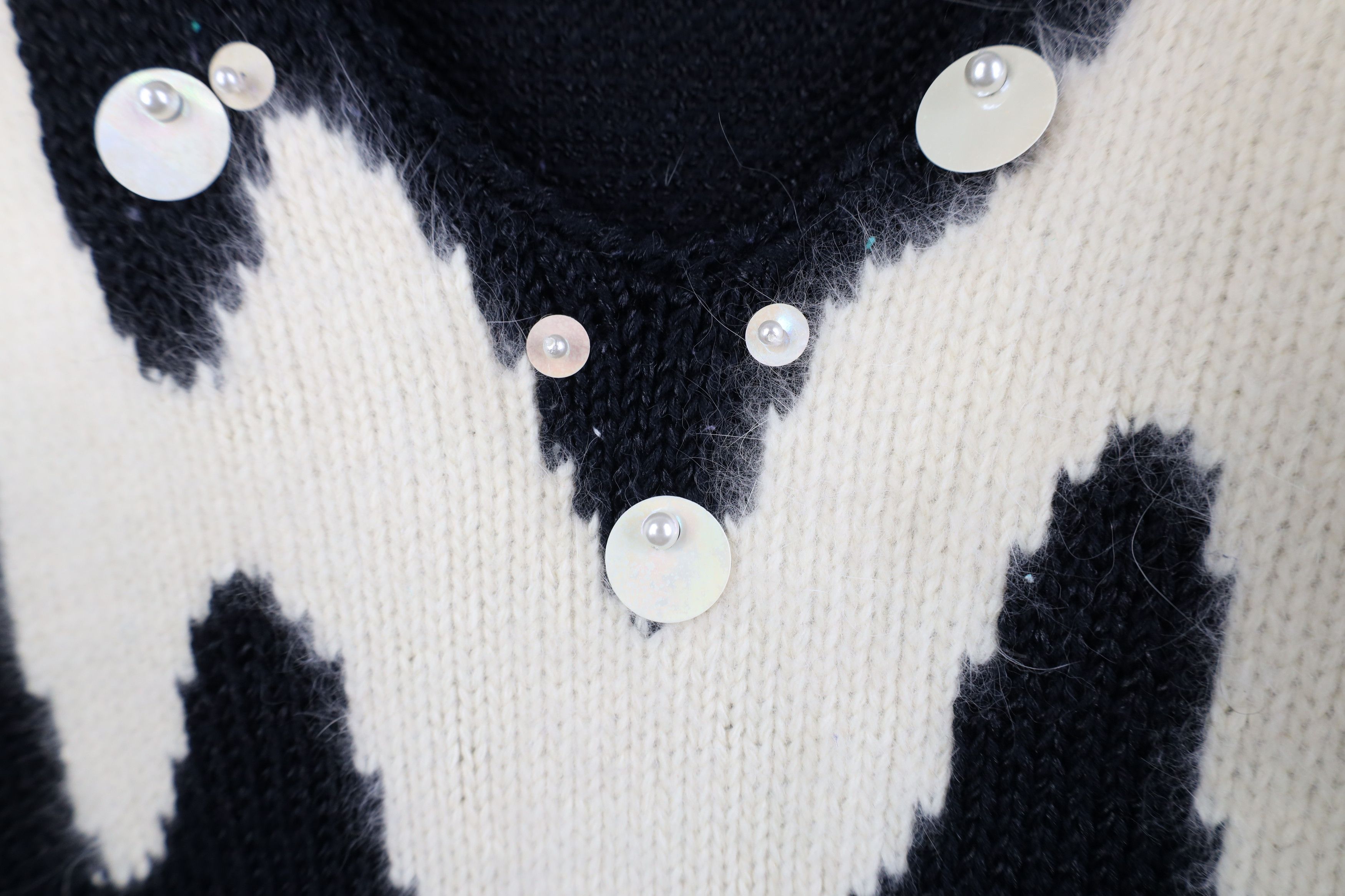 Vintage Vintage 80s 90s Streetwear Puff Sleeve Angora Blend Sweater Size M / US 6-8 / IT 42-44 - 7 Thumbnail