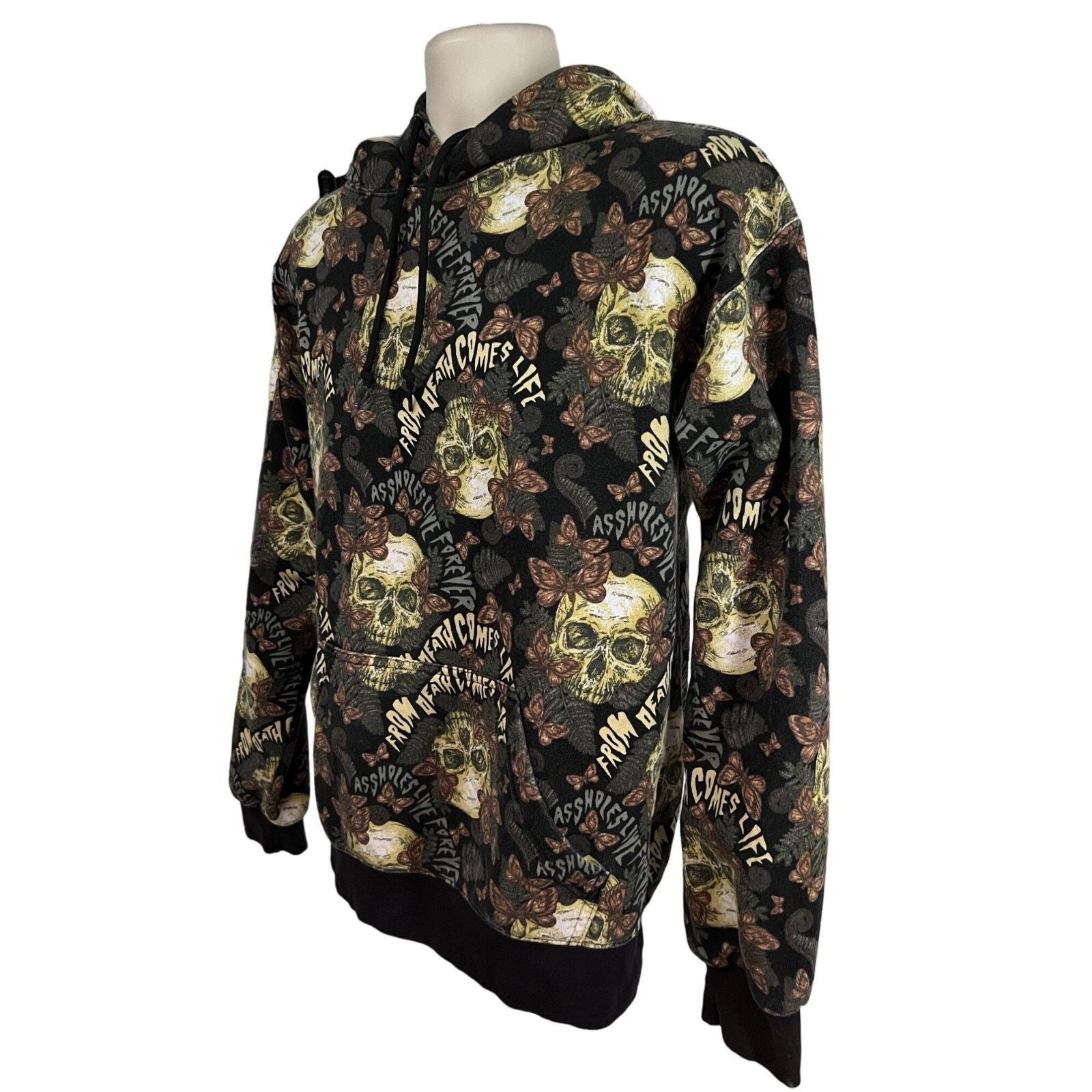Other Assholess Live Forever Graphic Hoodie Sweatshirt M Pocket Size US M / EU 48-50 / 2 - 2 Thumbnail