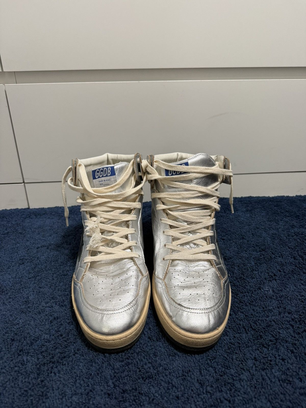 Golden Goose Golden goose sky star high ‘silver’ Size US 13 / EU 46 - 1 Thumbnail