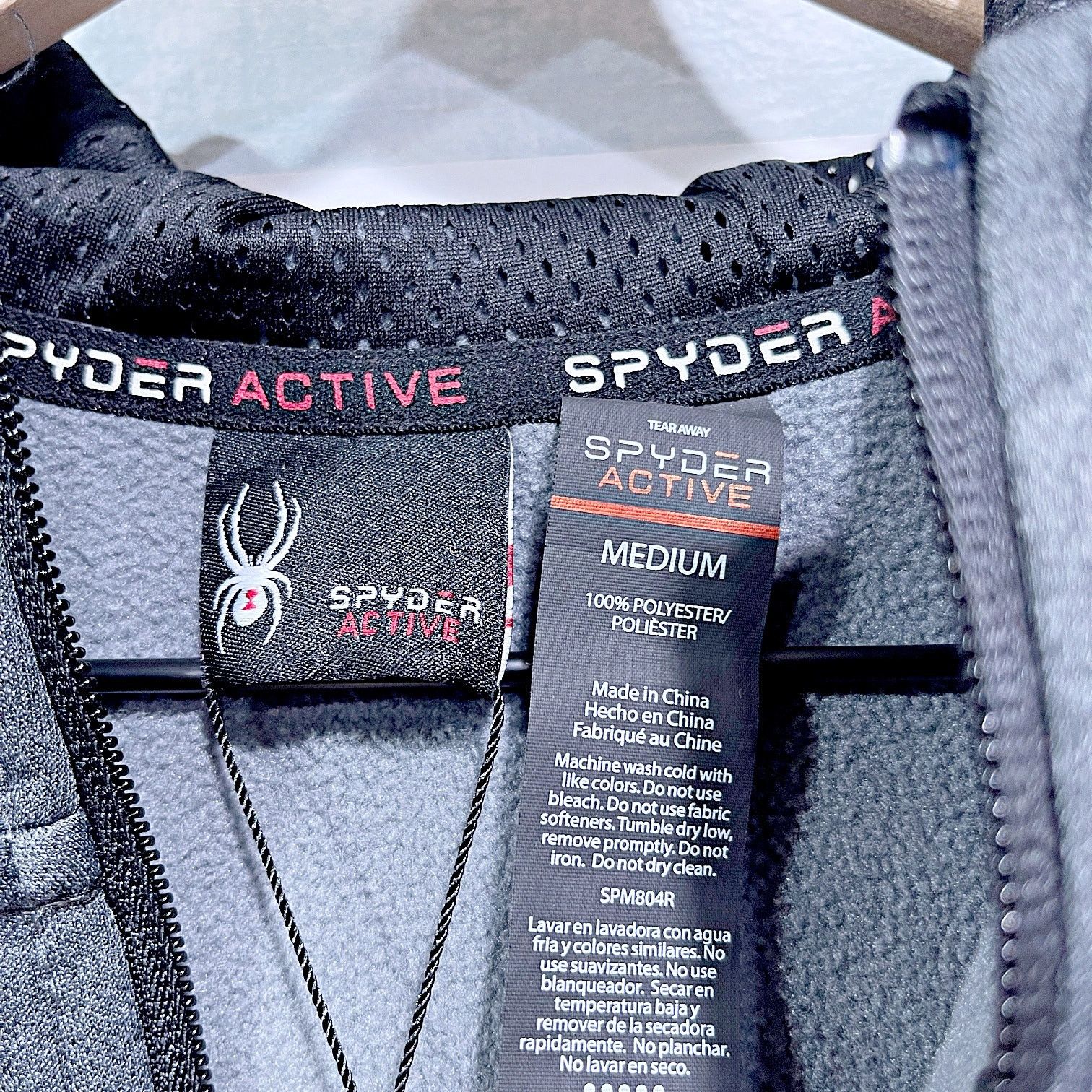 Spyder Spyder ProWeb Performance Fleece Hoodie Gray Mens Medium Size US M / EU 48-50 / 2 - 6 Thumbnail