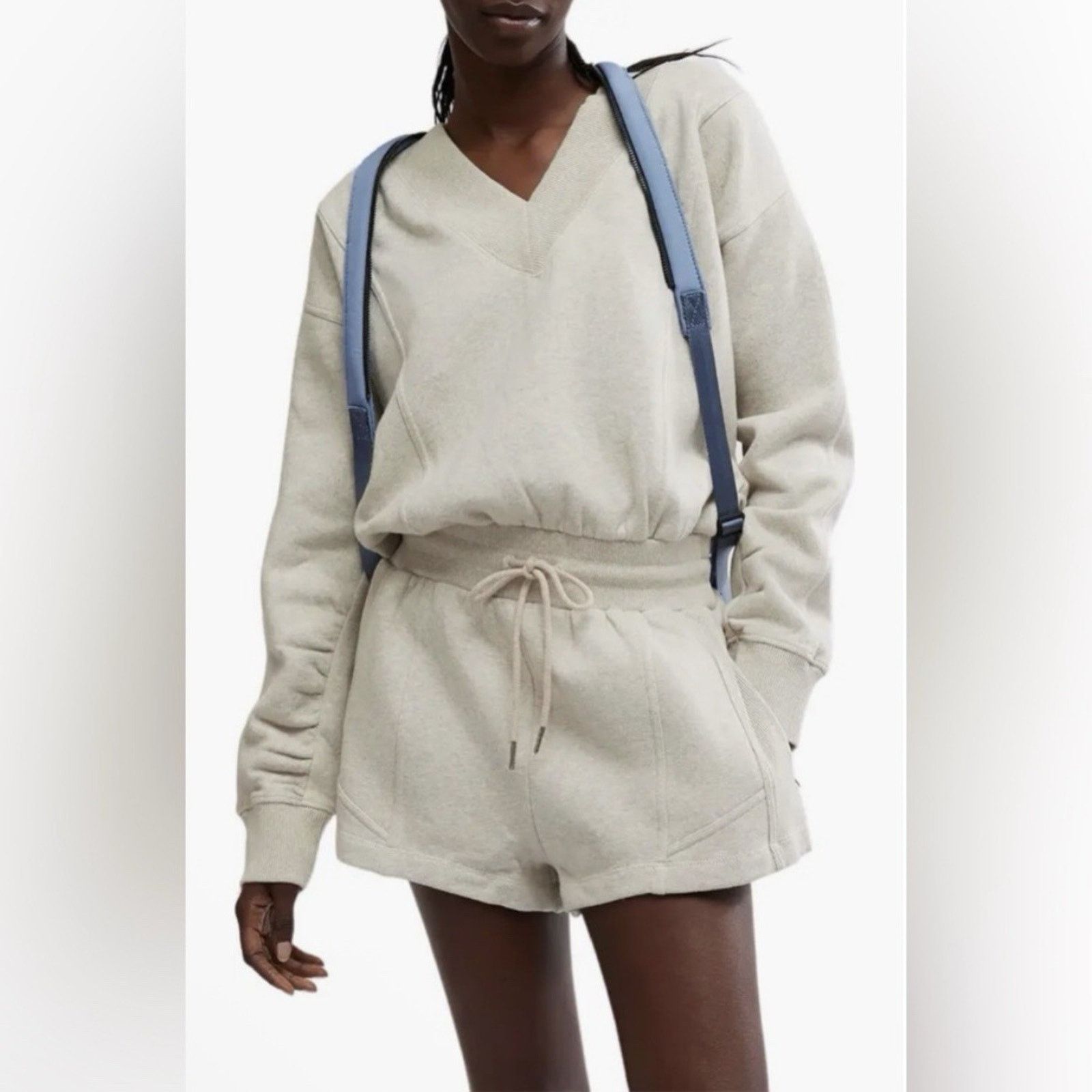 Free People Free People NWT Intercept Romper Medium in Heather Gray Size M / US 6-8 / IT 42-44 - 11 Thumbnail