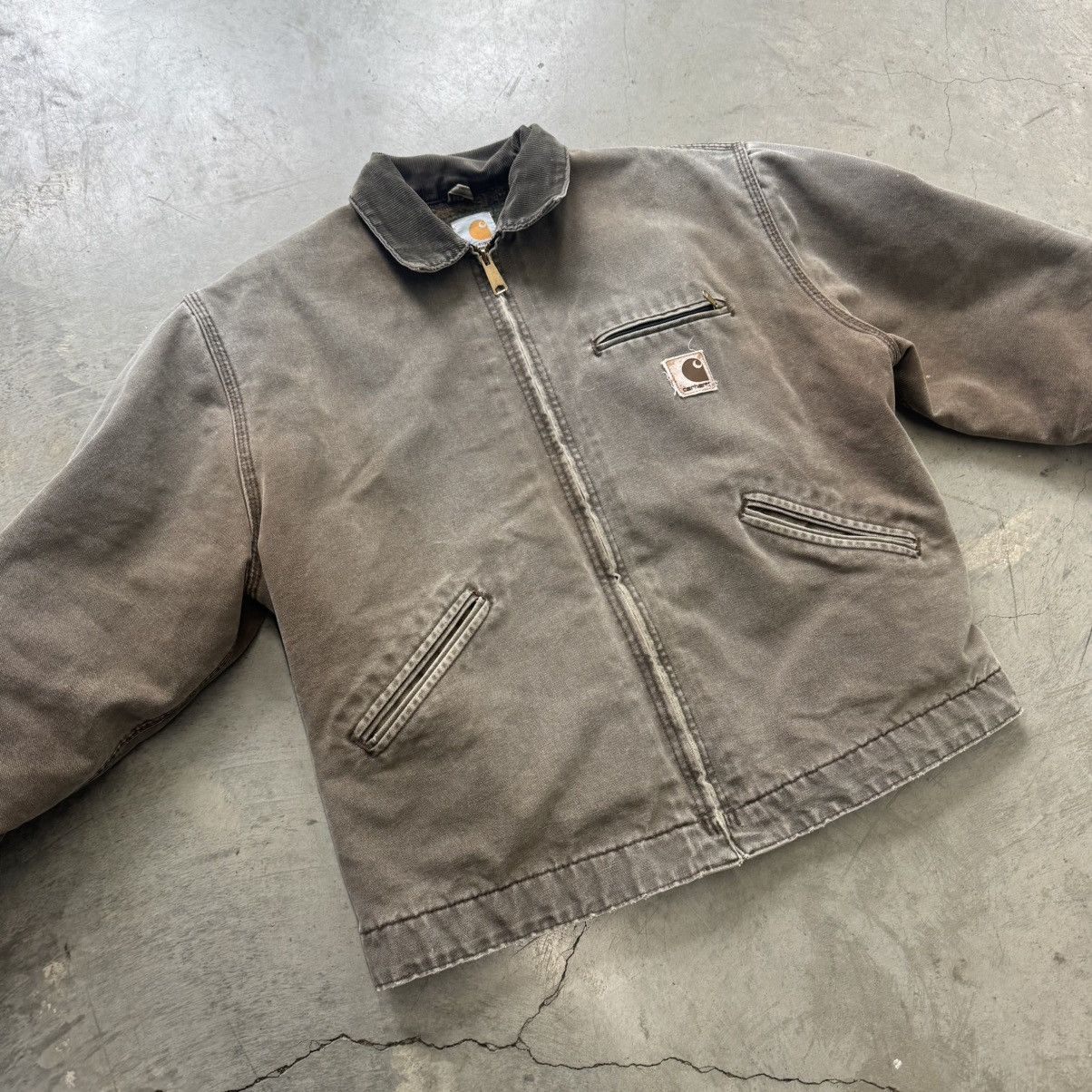 Carhartt Vintage Faded Carhartt Blanket Lined J97 CHT Detroit Jacket Size US L / EU 52-54 / 3 - 3 Thumbnail