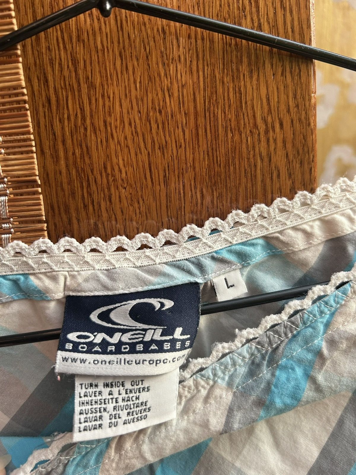 O'Neill Vintage Y2K O’Neil Check Print Low Rise Skirt Sz L Size 28" / US 6 / IT 42 - 5 Thumbnail