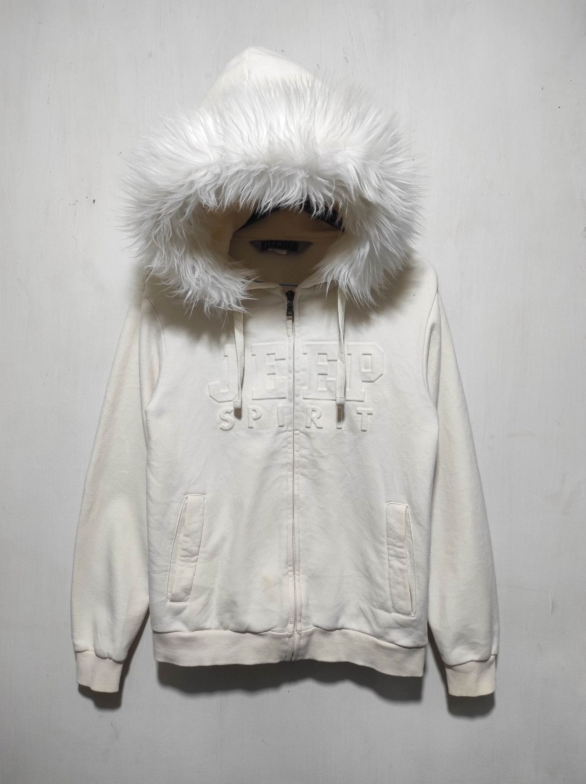 Jeep Jeep Spirit white zip fur hoodie ifsix LGB style Size US S / EU 44-46 / 1 - 2 Thumbnail