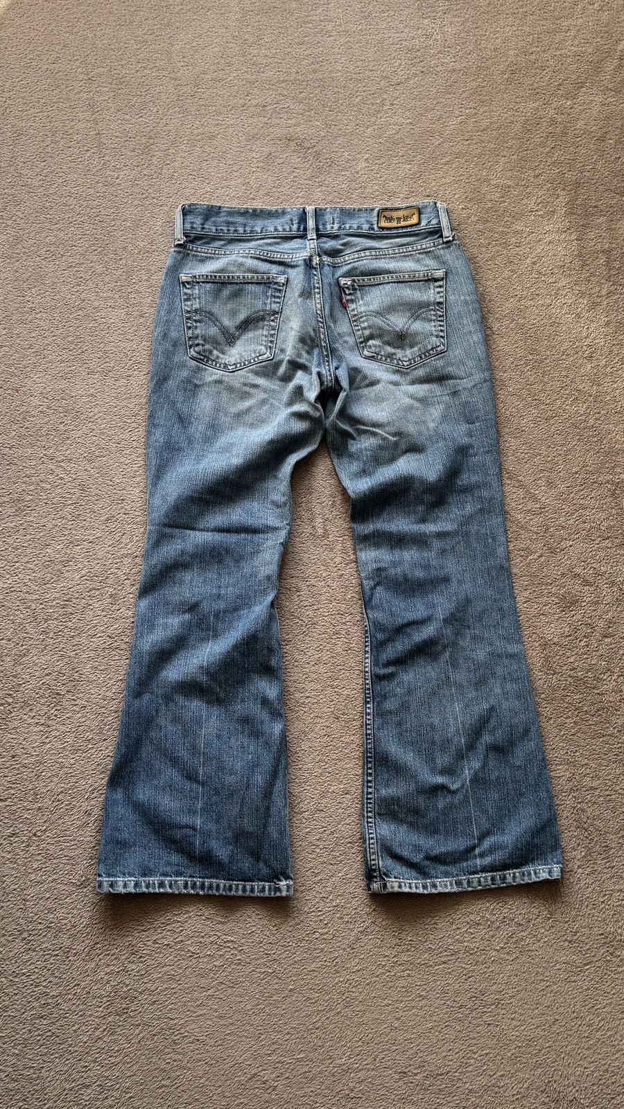 Levi's Vintage Clothing Flared Cowboy Levis Faded Jeans Y2K Mudwash LGB if6was9 ysl Size US 32 / EU 48 - 3 Thumbnail