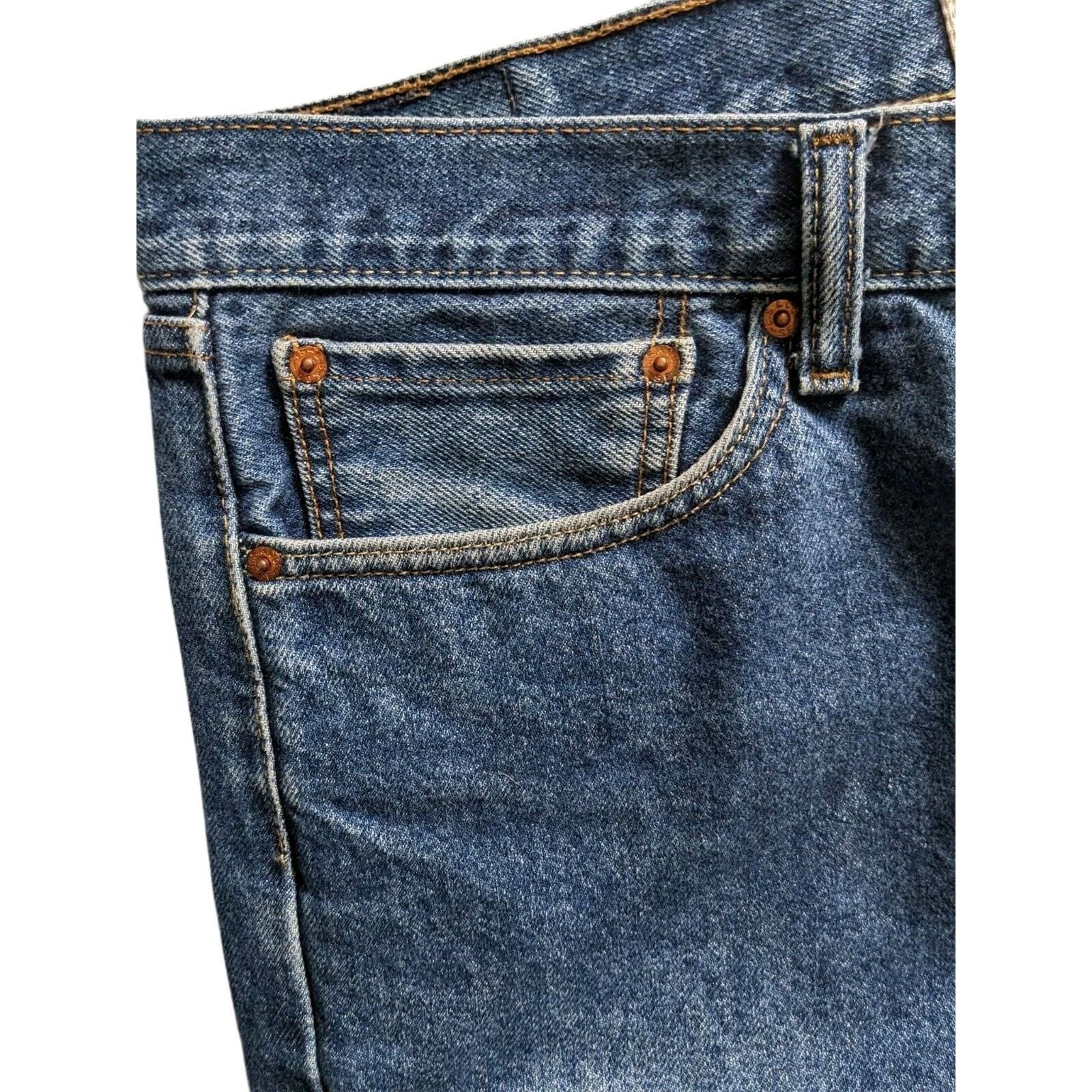Levi's LEVI'S 505 Men Size 36x32 Reg Fit Straight Leg Jeans Red Tab Size US 36 / EU 52 - 6 Thumbnail