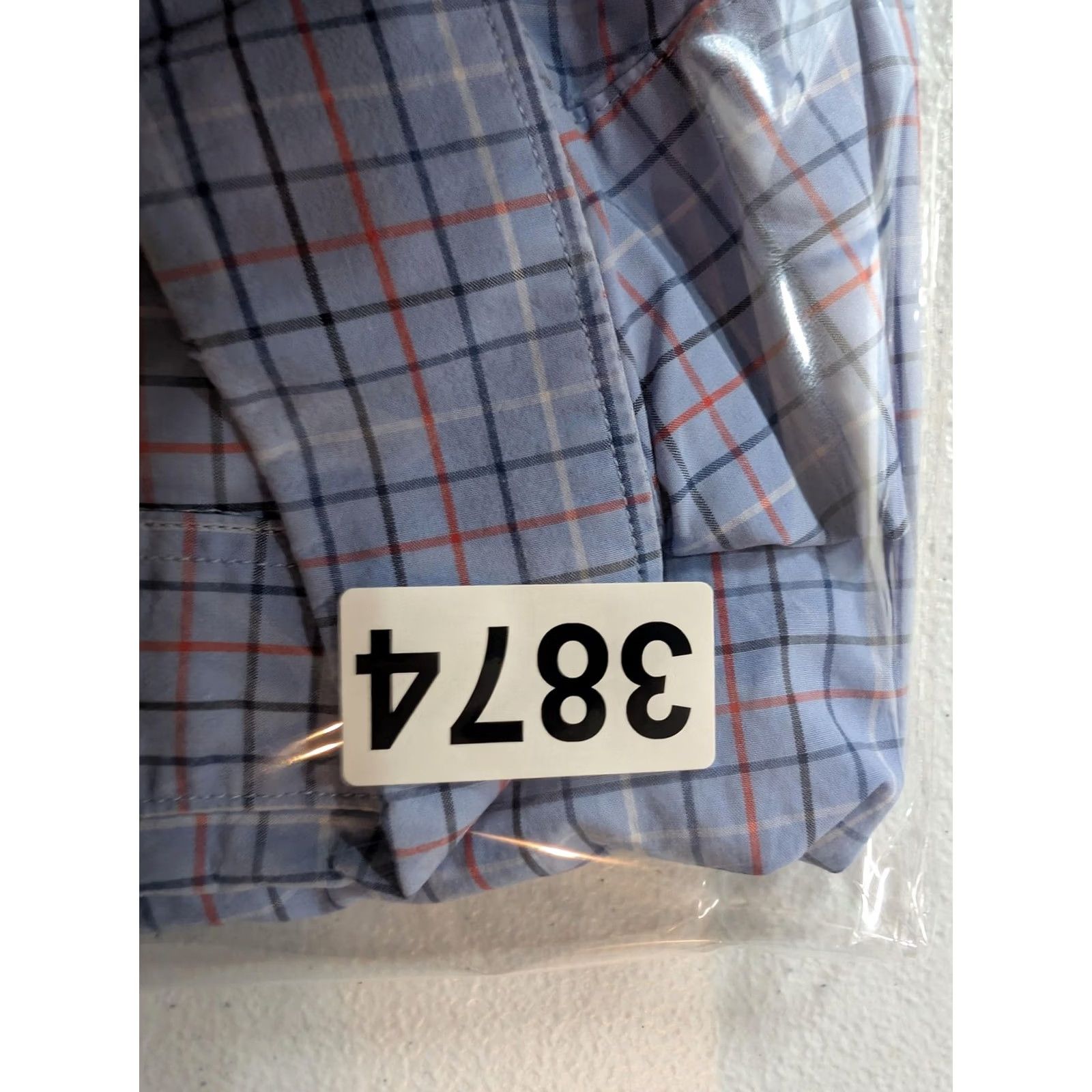 Lacoste Lacoste Shirt Mens 44 Blue Check Cotton Long Sleeve Button-Down Slim Fit Casual Size US XXL / EU 58 / 5 - 8 Thumbnail