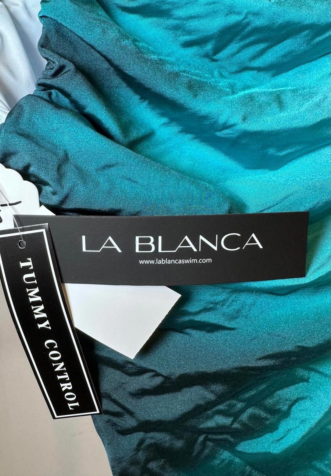 Designer La Blanca Women's Tummy Control Swimsuit - Turquoise Size ONE SIZE - 3 Thumbnail