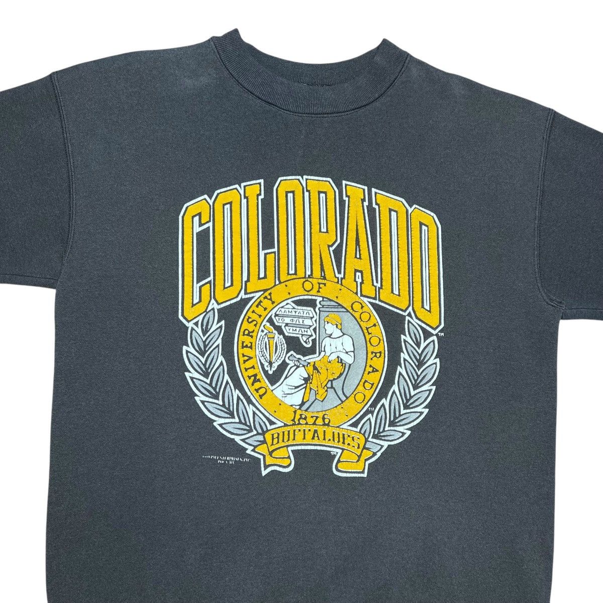NCAA 1989 NCAA Colorado Buffaloes Mascot Double Sided Sweatshirt Size US XL / EU 56 / 4 - 5 Thumbnail